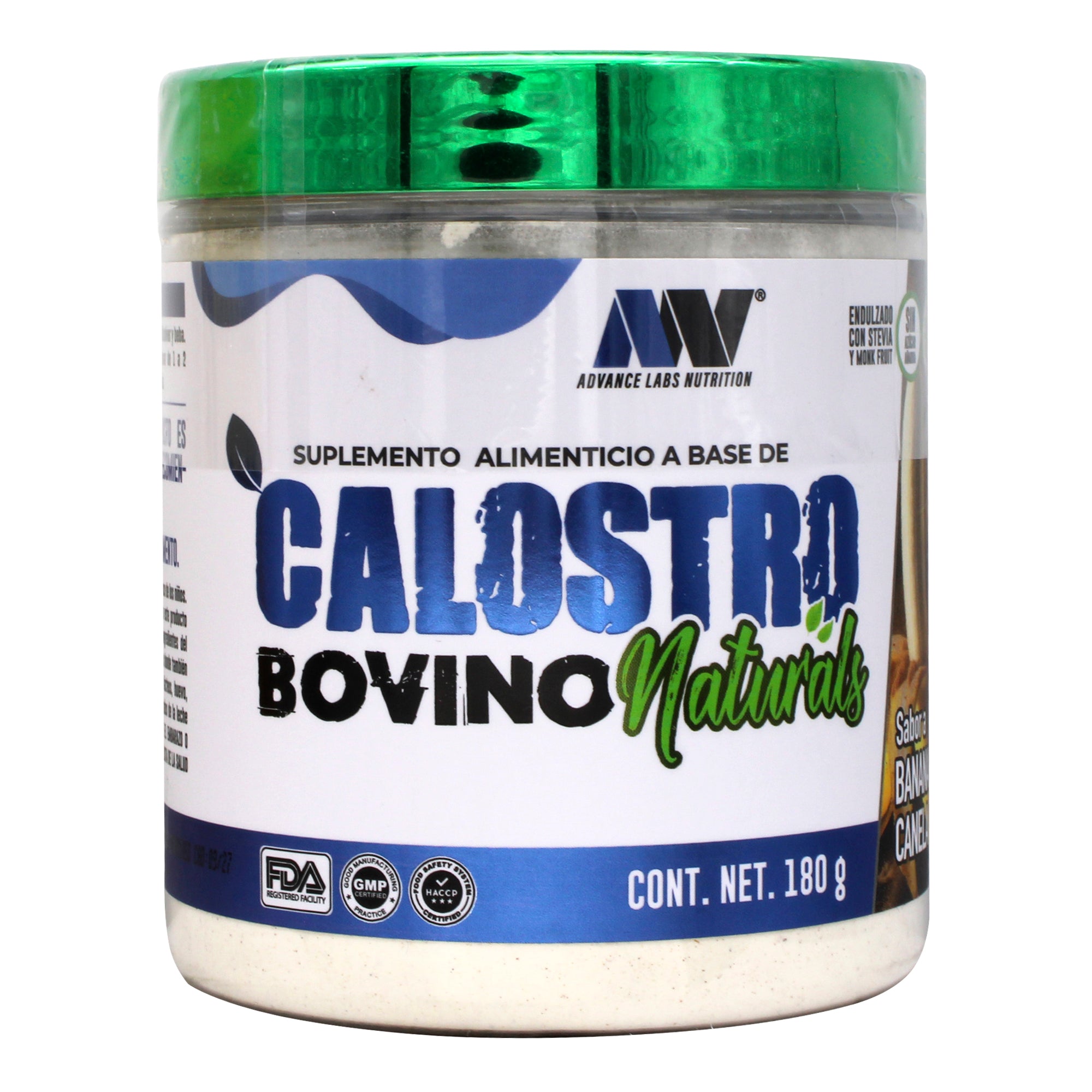 Calostro Bovino Naturals Banana Canela 180 G