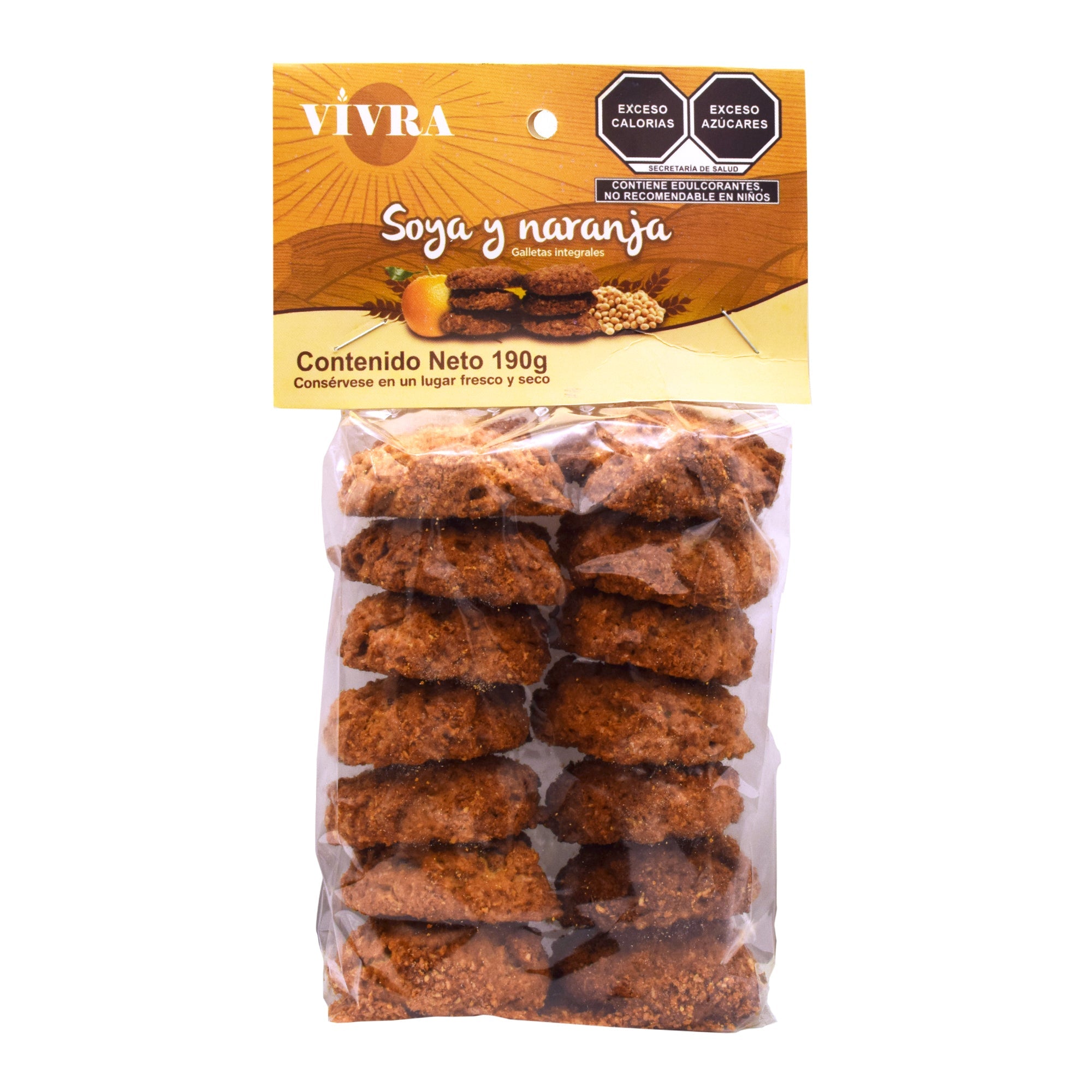 Galleta Integral De Soya Y Naranja 190 G