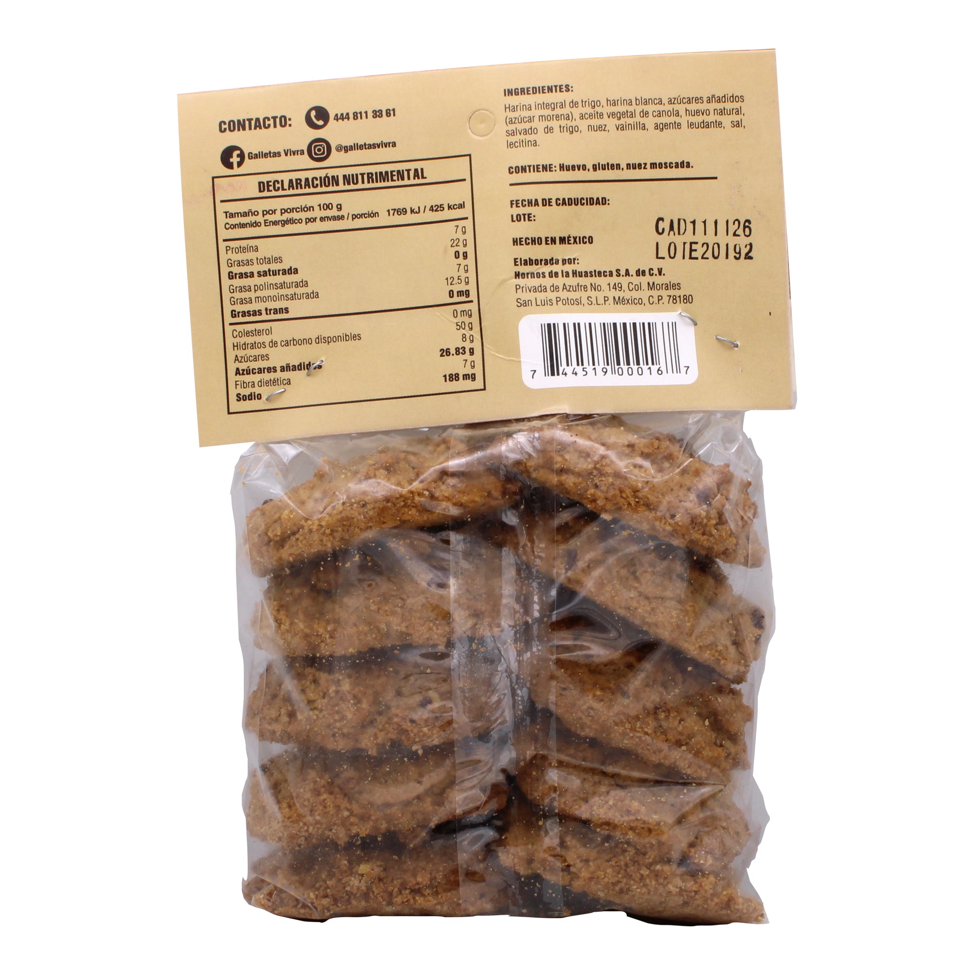 Galleta Lunas De Nuez 140 G