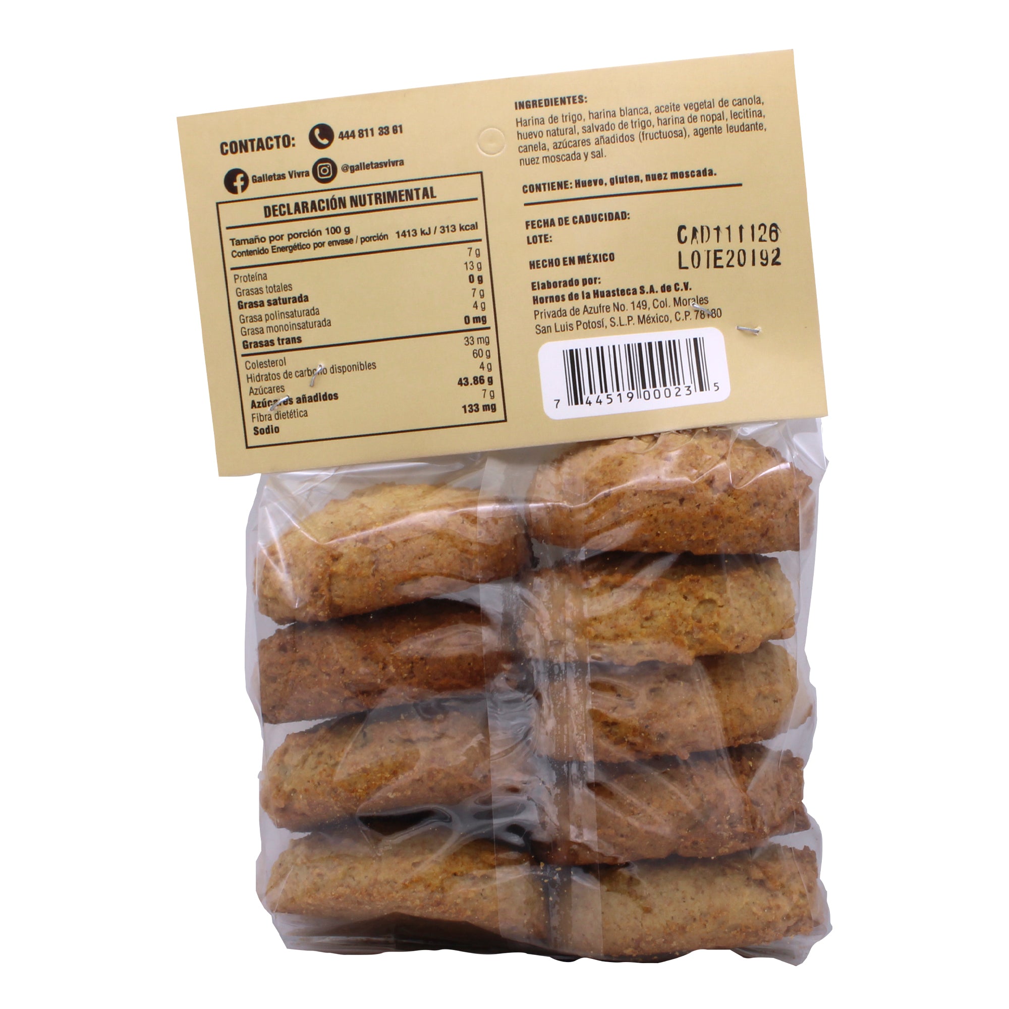 Galleta Nopalleta 140 G