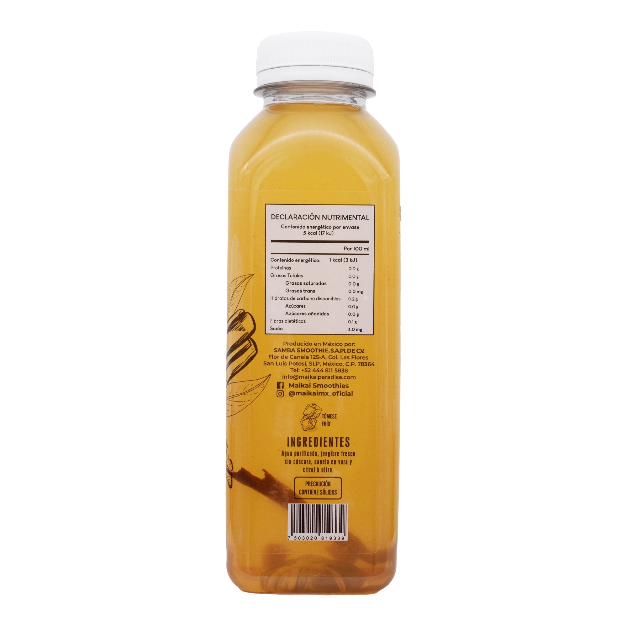 Agua Canela Jengibre 480 Ml