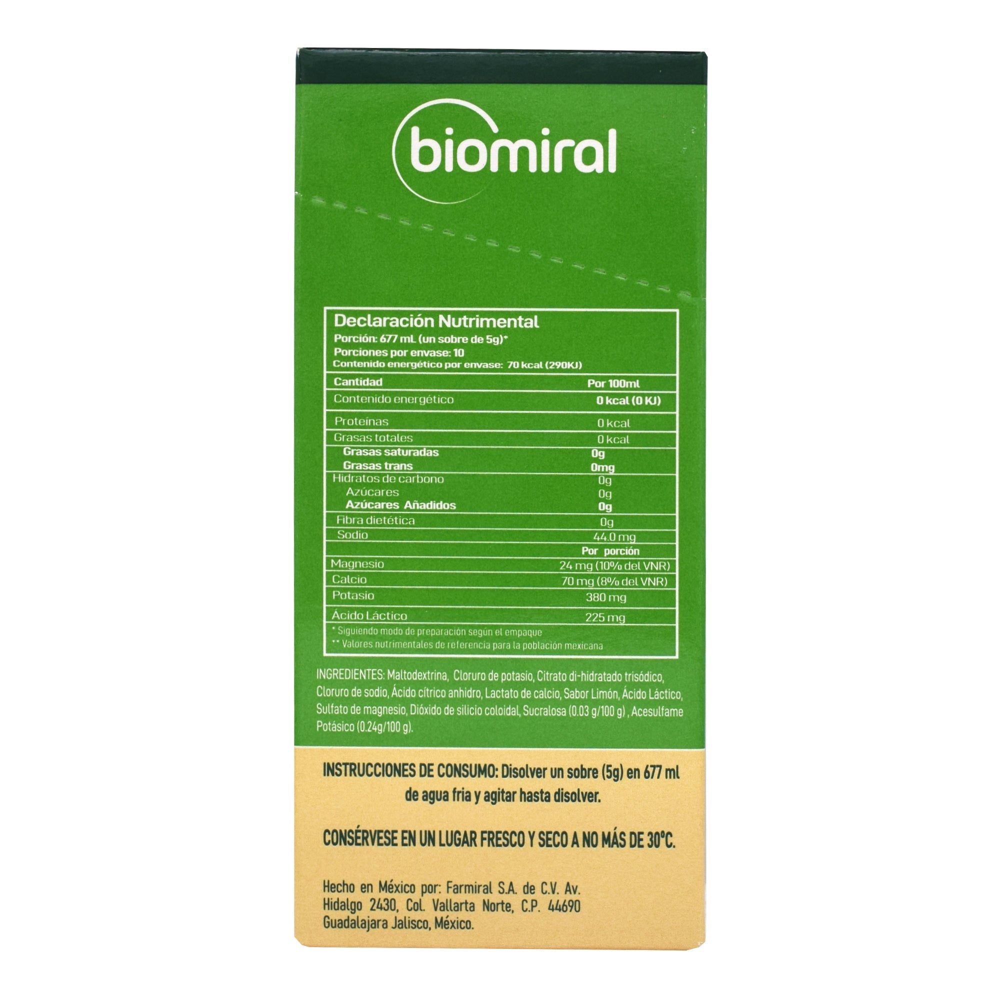 Electrolitos Limon 10 Sob 5 G C/u (PAQUETE 10)