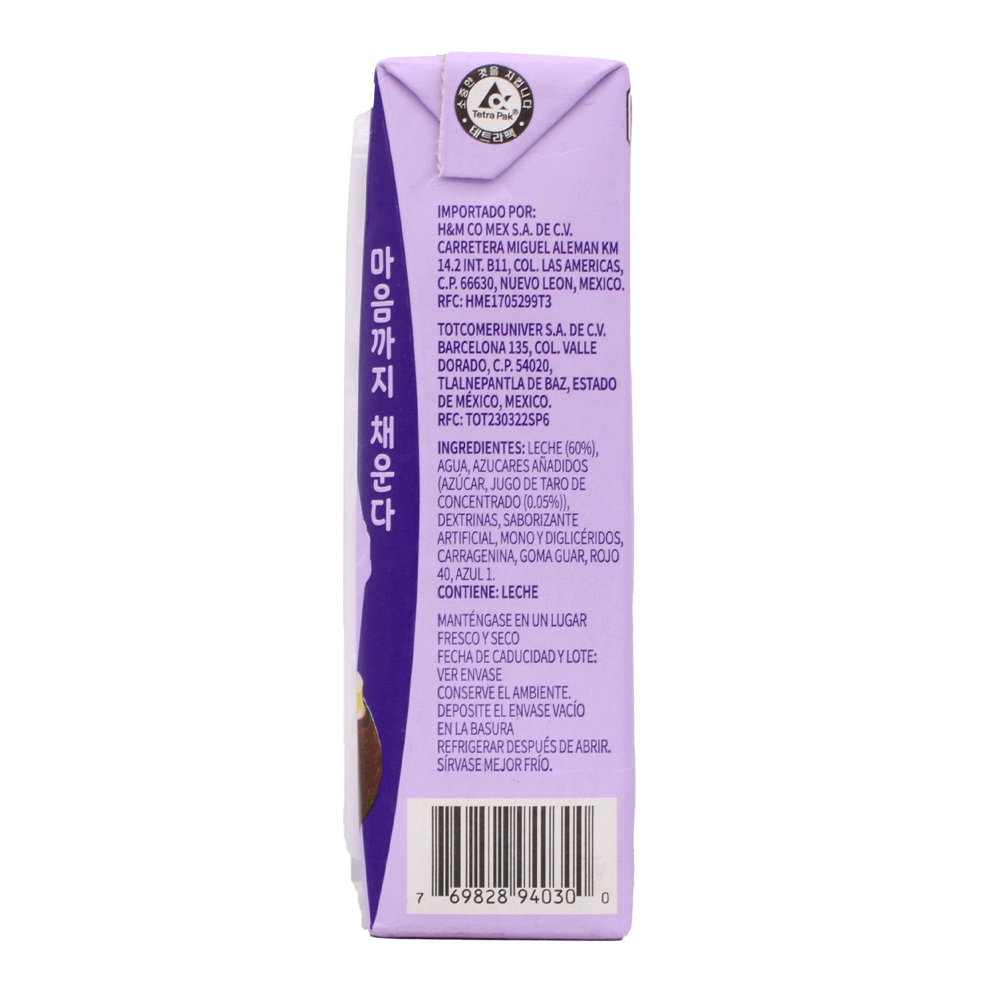 Bebida A Base De Leche Taro 200 Ml
