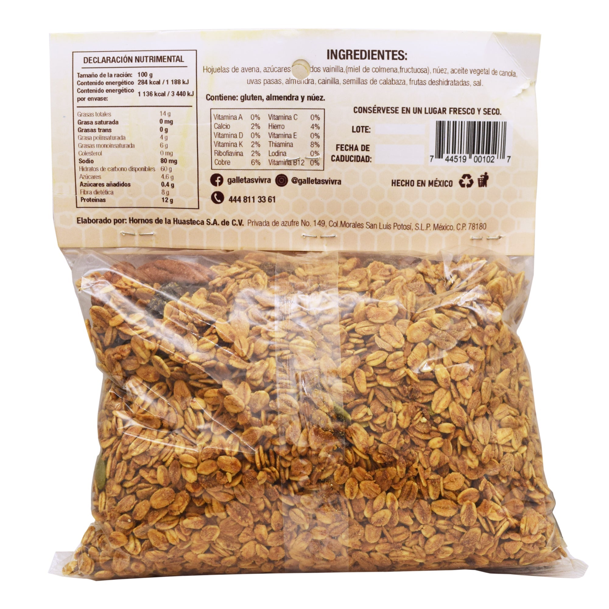 Granola Con Frutas Y Semillas 400 G