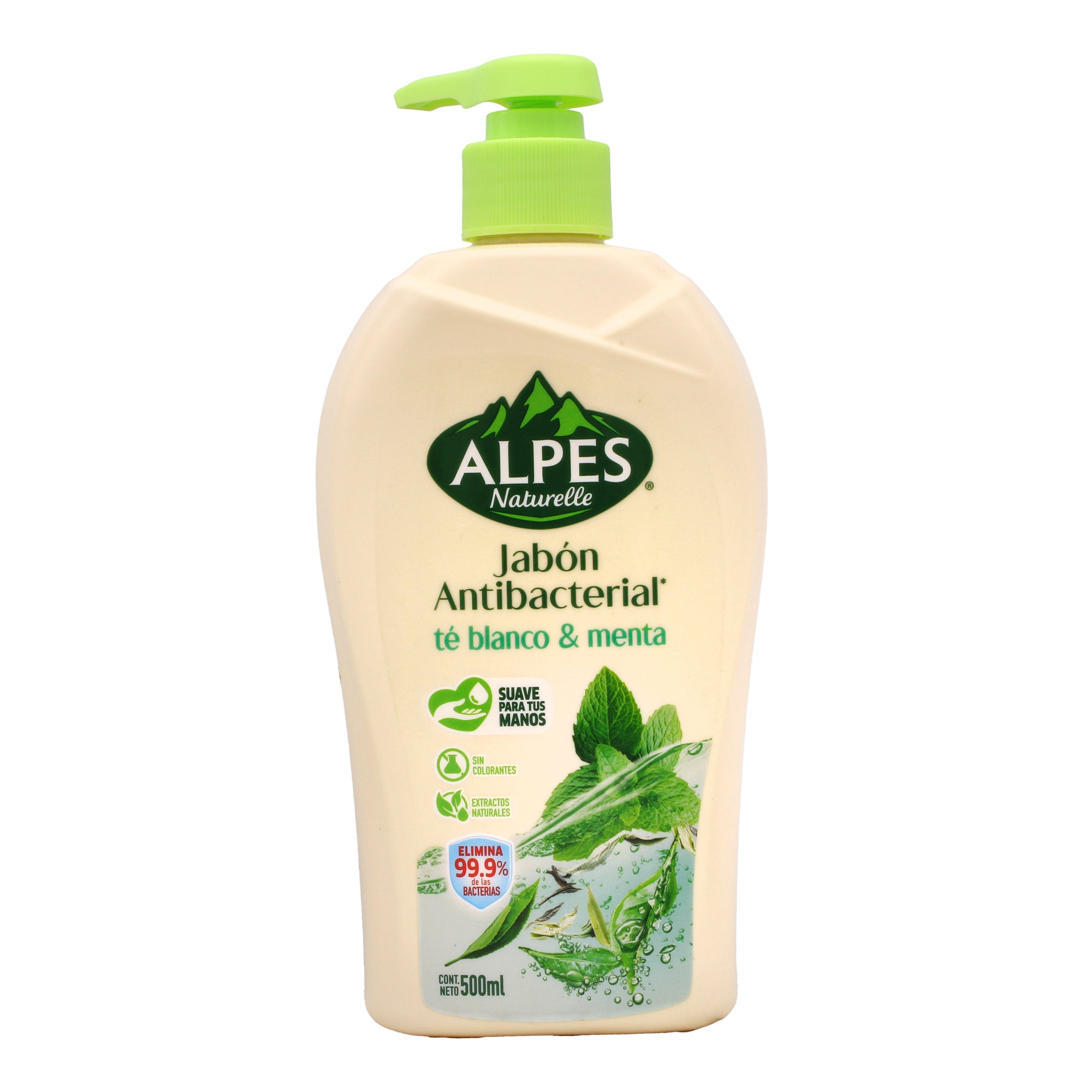 Jabon Antibacterial Te Blanco Y Menta 500 Ml