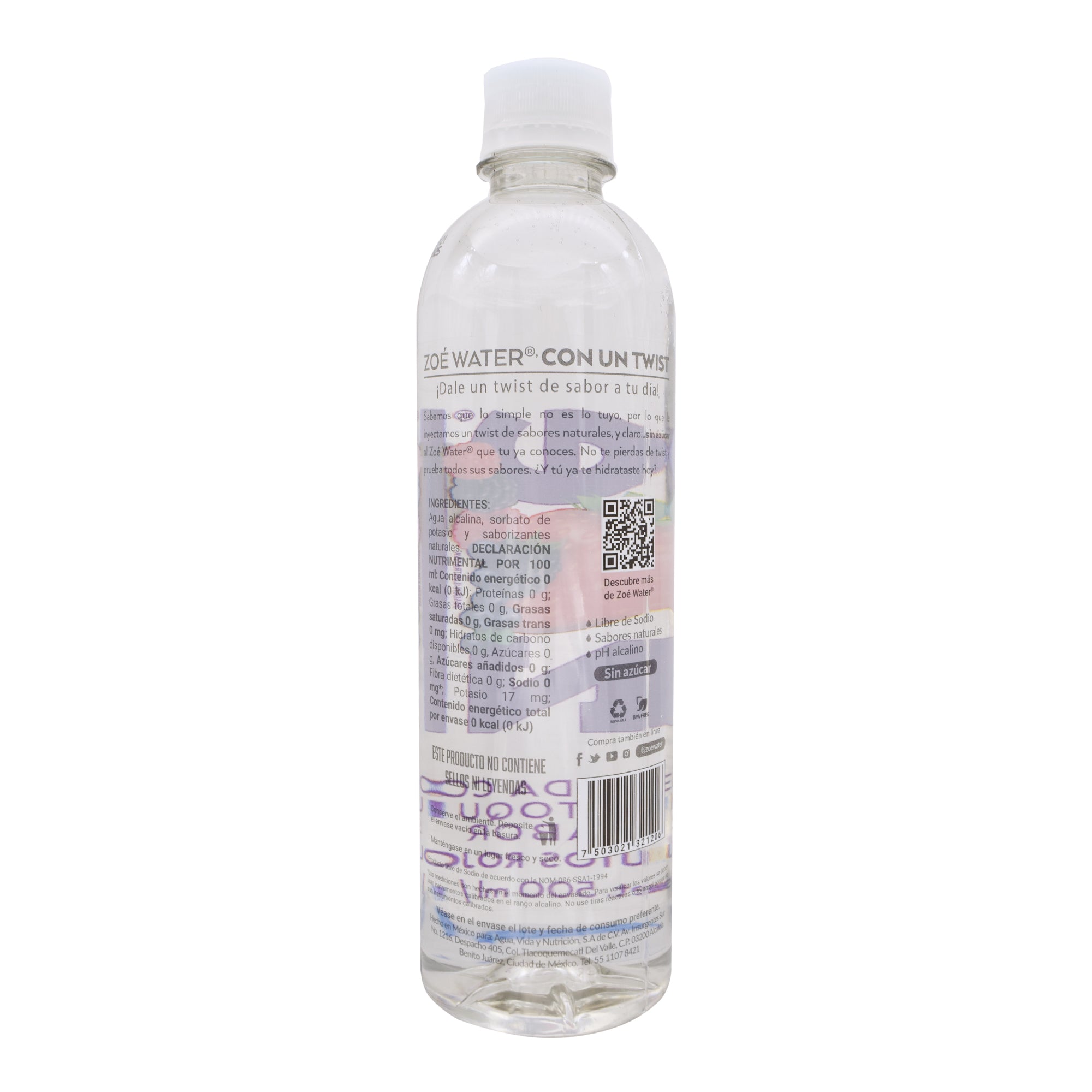 Agua Alcalina Sab Frutos Rojos 500 Ml