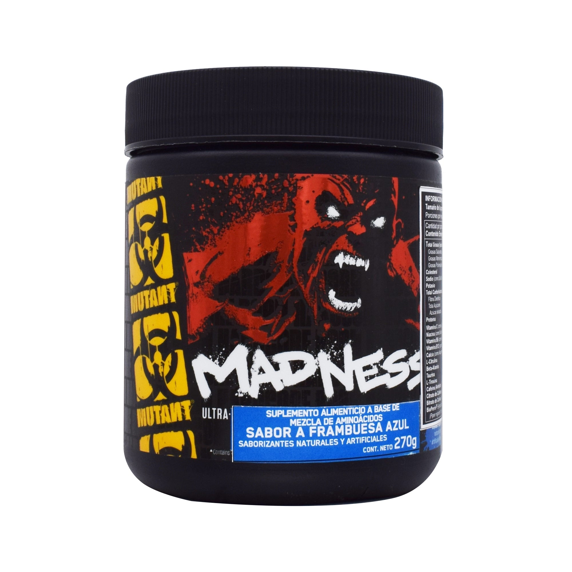 Pre Workout Madness Frambuesa Azul 270 G
