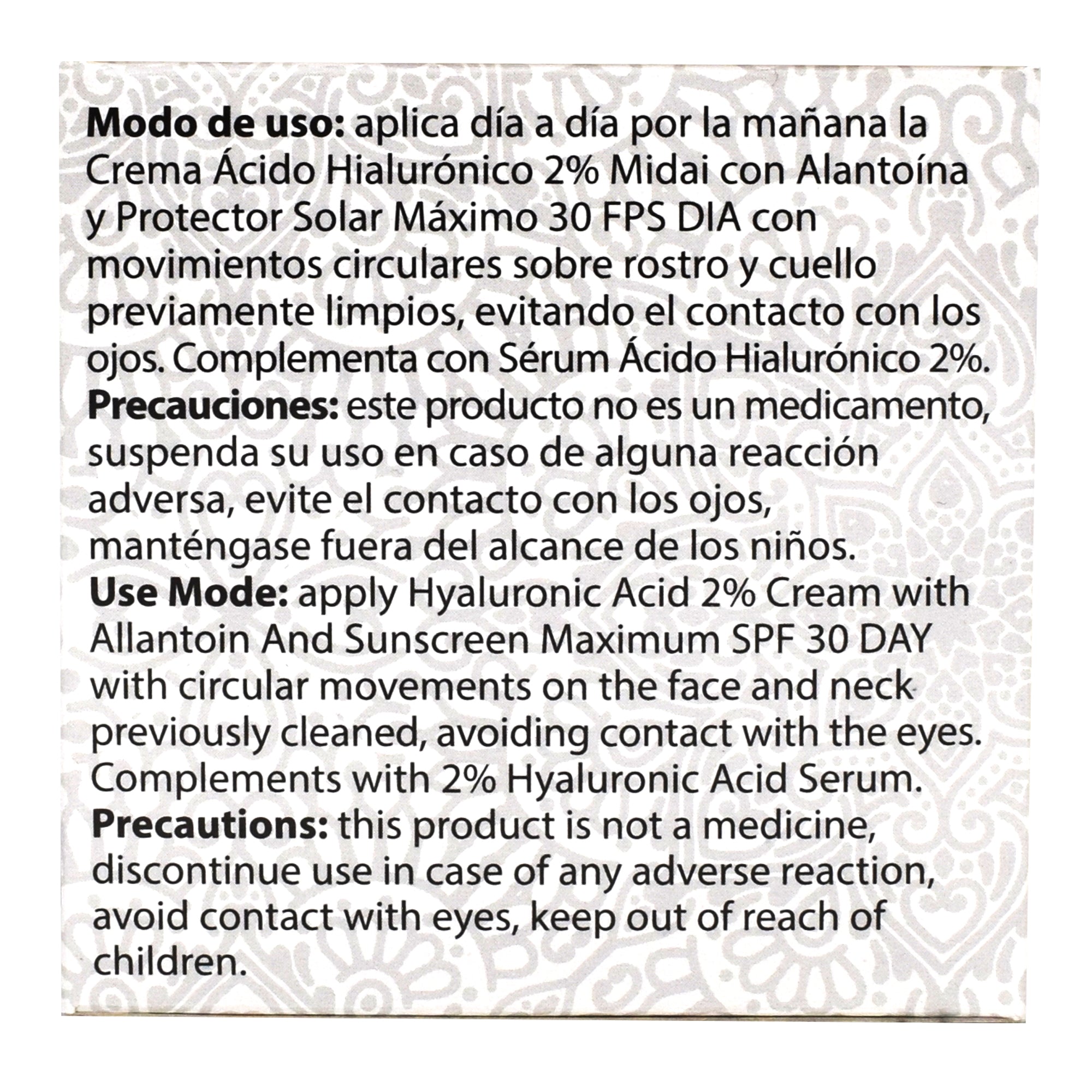 Crema Facial De Dia Acido Hialuronico 60 G