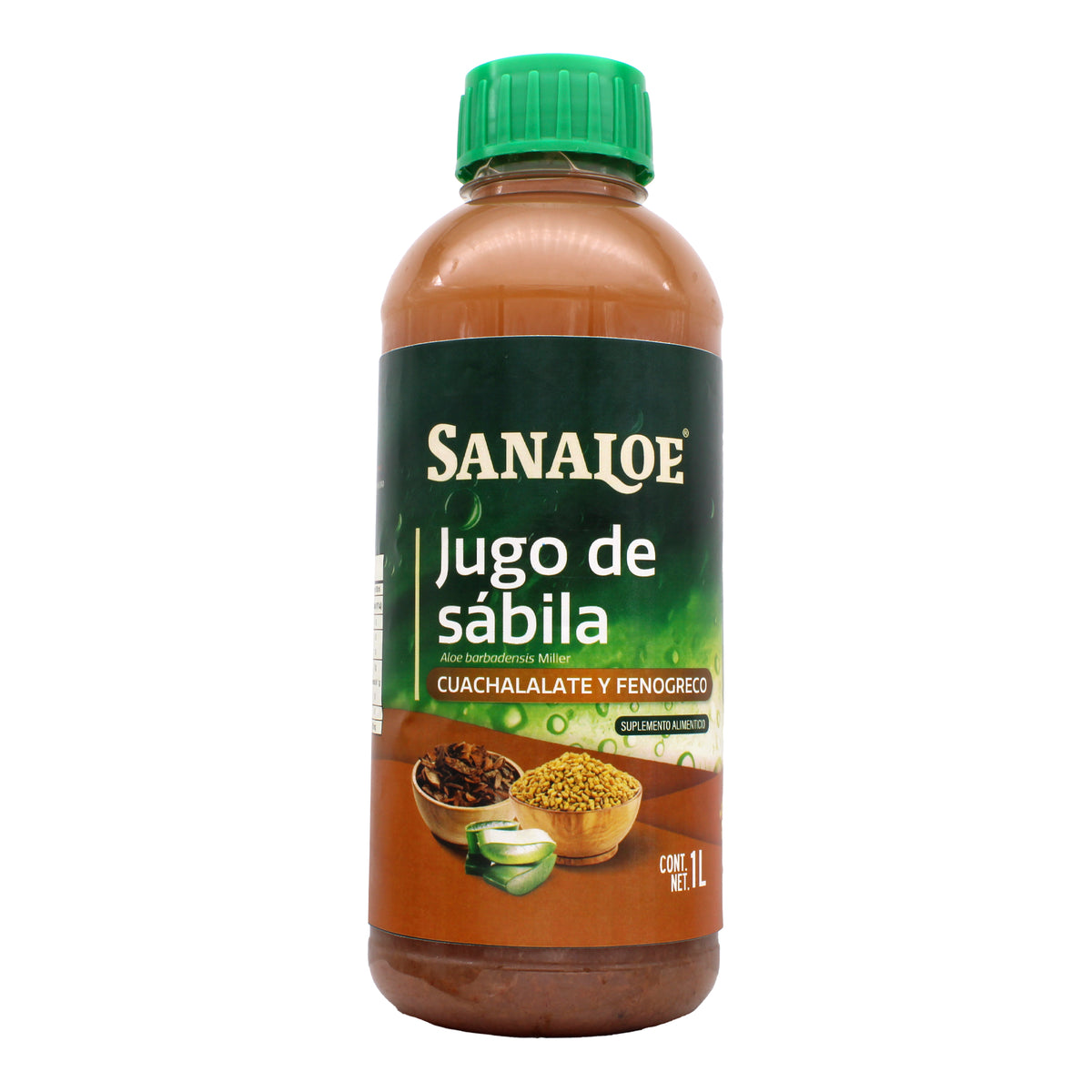 Jugo De Sabila Cuachalalate Y Fenogreco 1 L