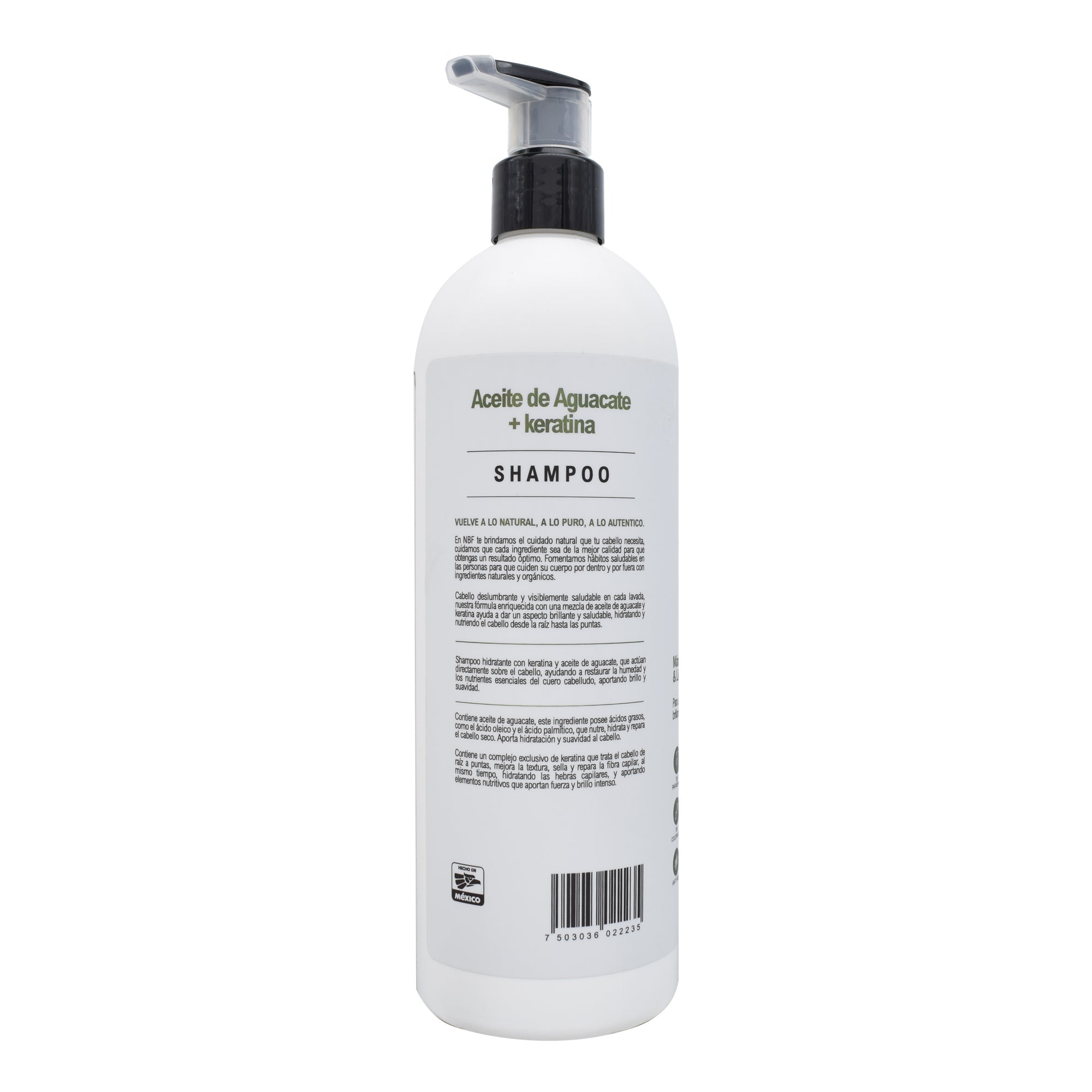 Shampoo Aceite De Aguacate  Keratina 410 Ml