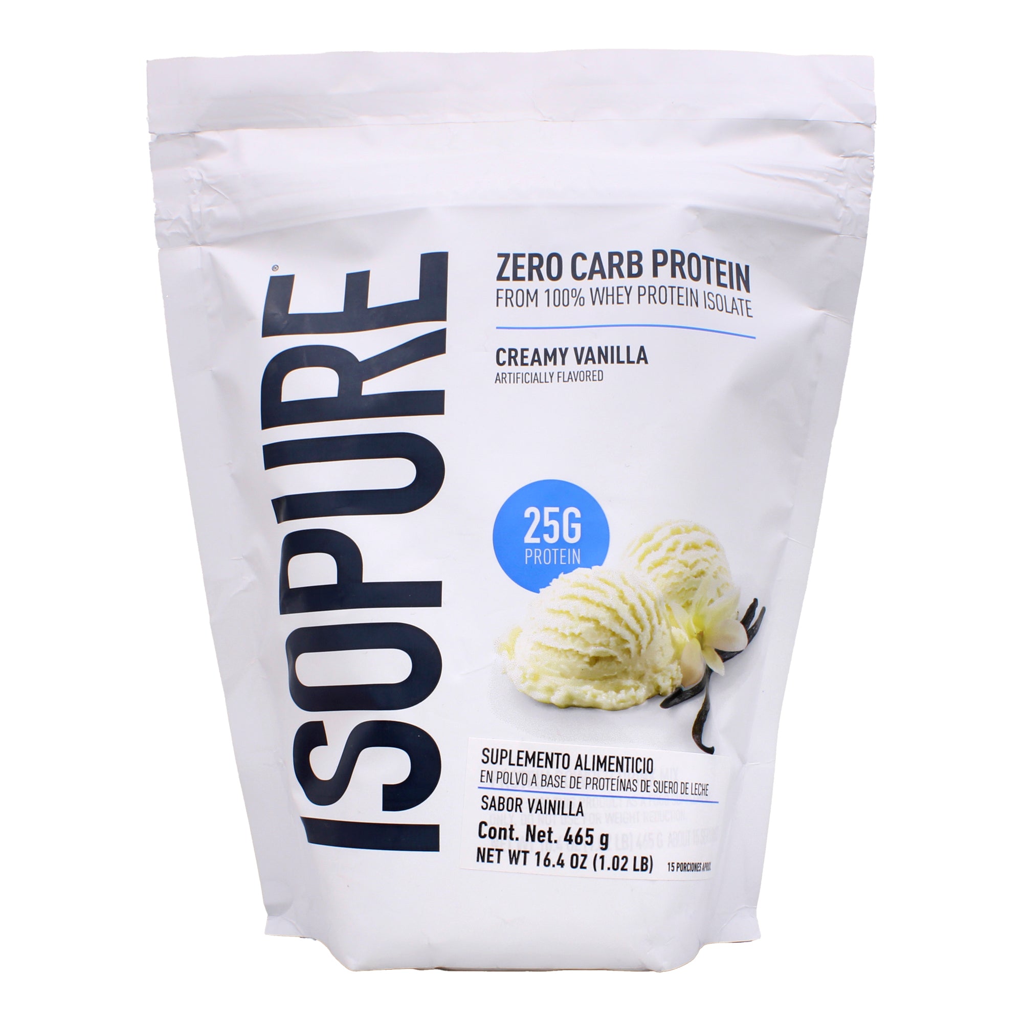 Isopure Zero Carb Creamy Vainilla 465 G