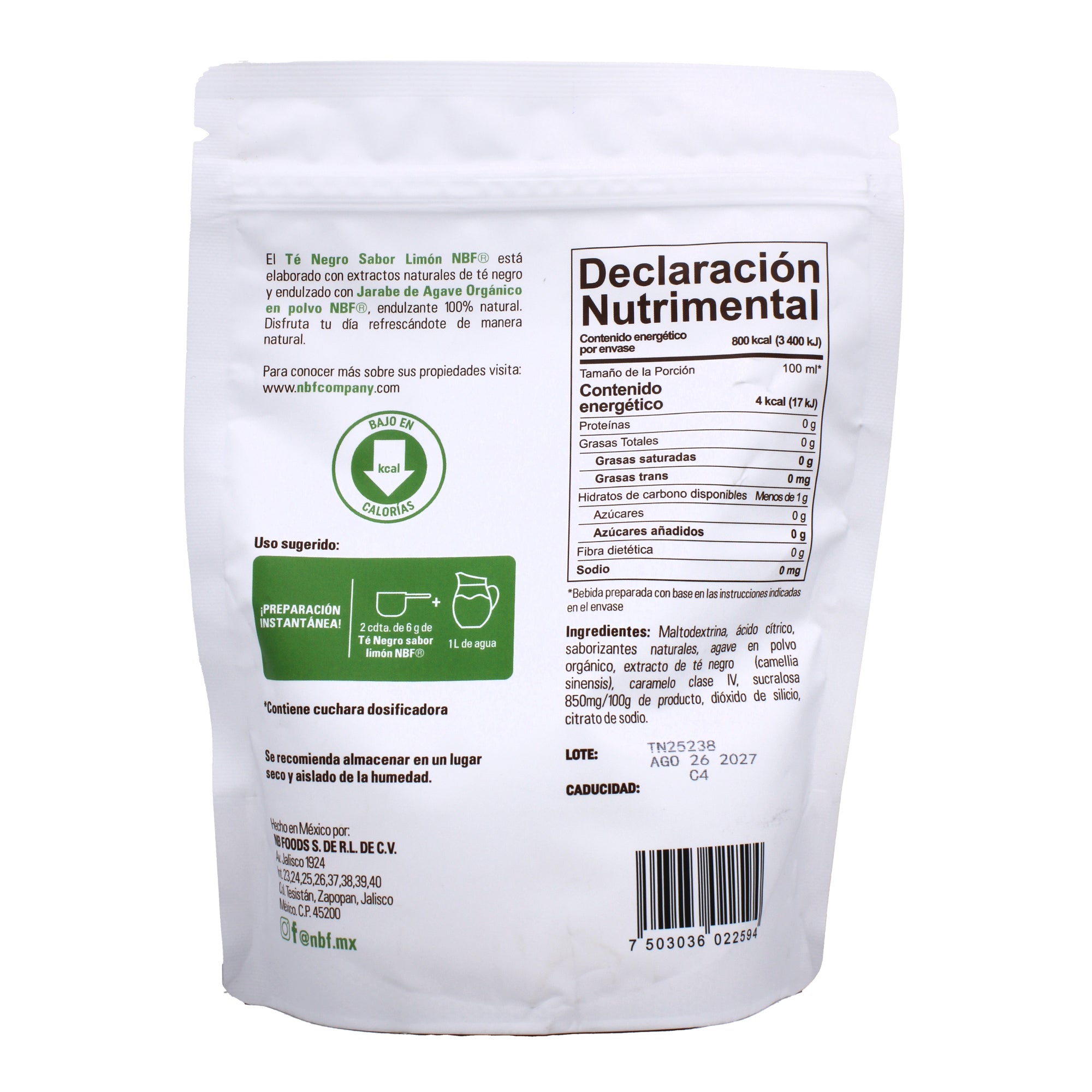 Te Negro Limon 240 G
