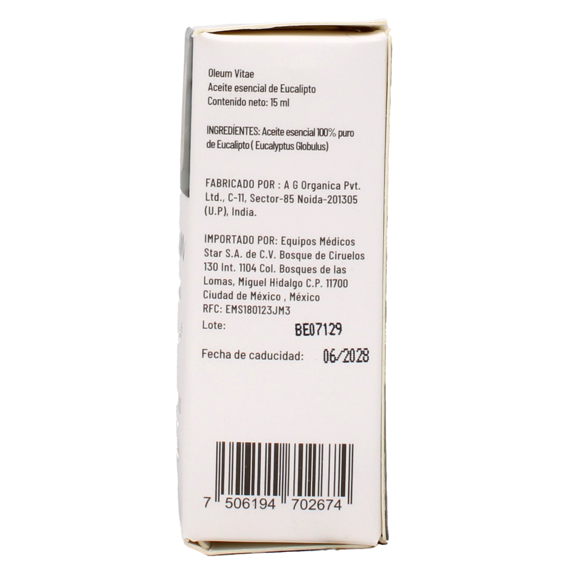 Aceite Esencial Eucalipto 15 Ml