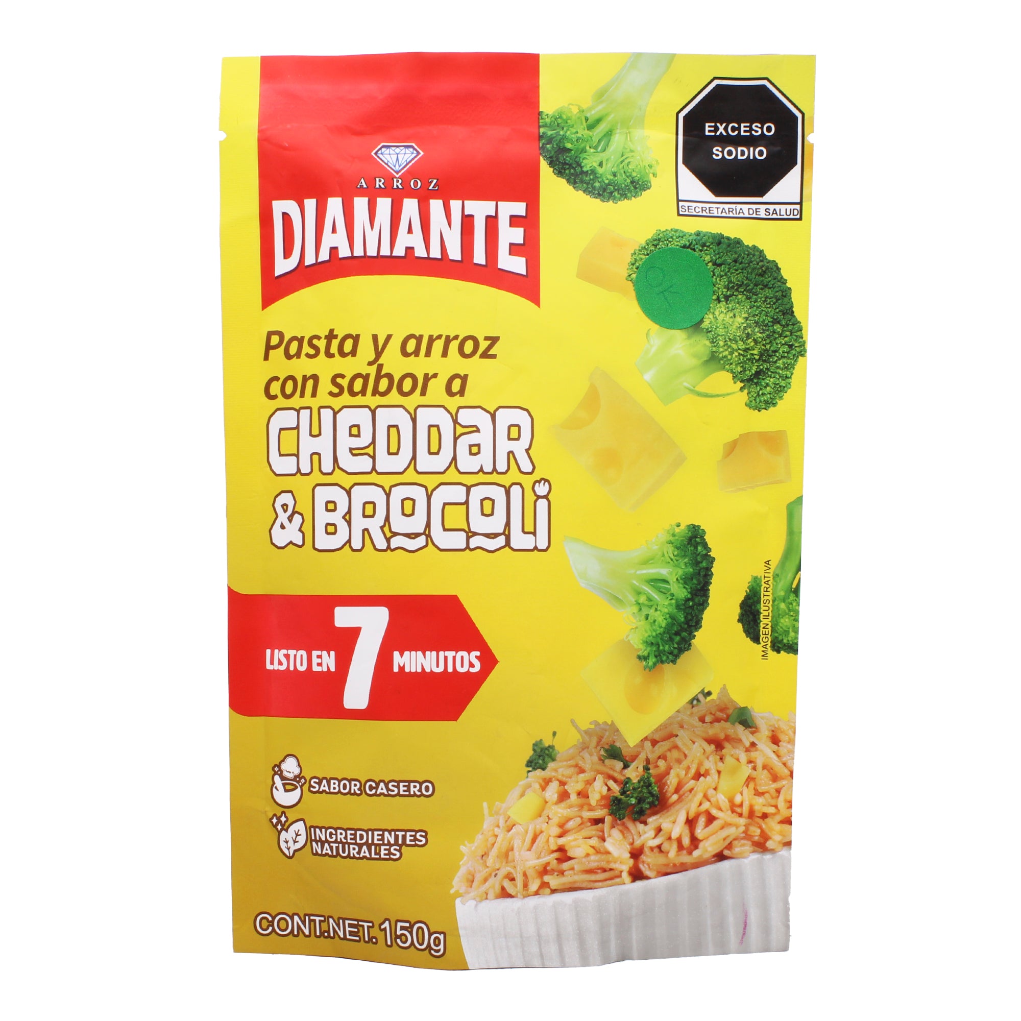 Pasta Arroz Cheddar Y Brocoli Instantaneo 150 G
