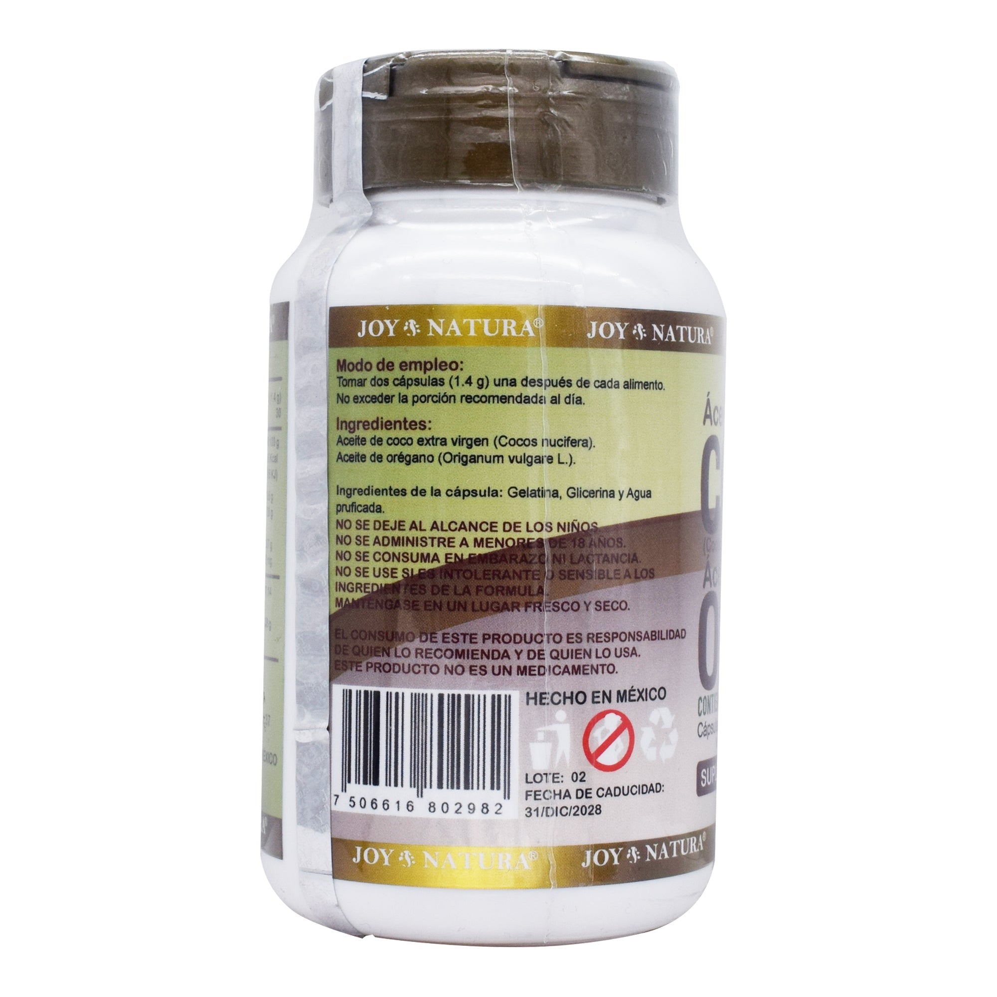 Aceite De Coco Y Aceite De Oregano 60 Cap