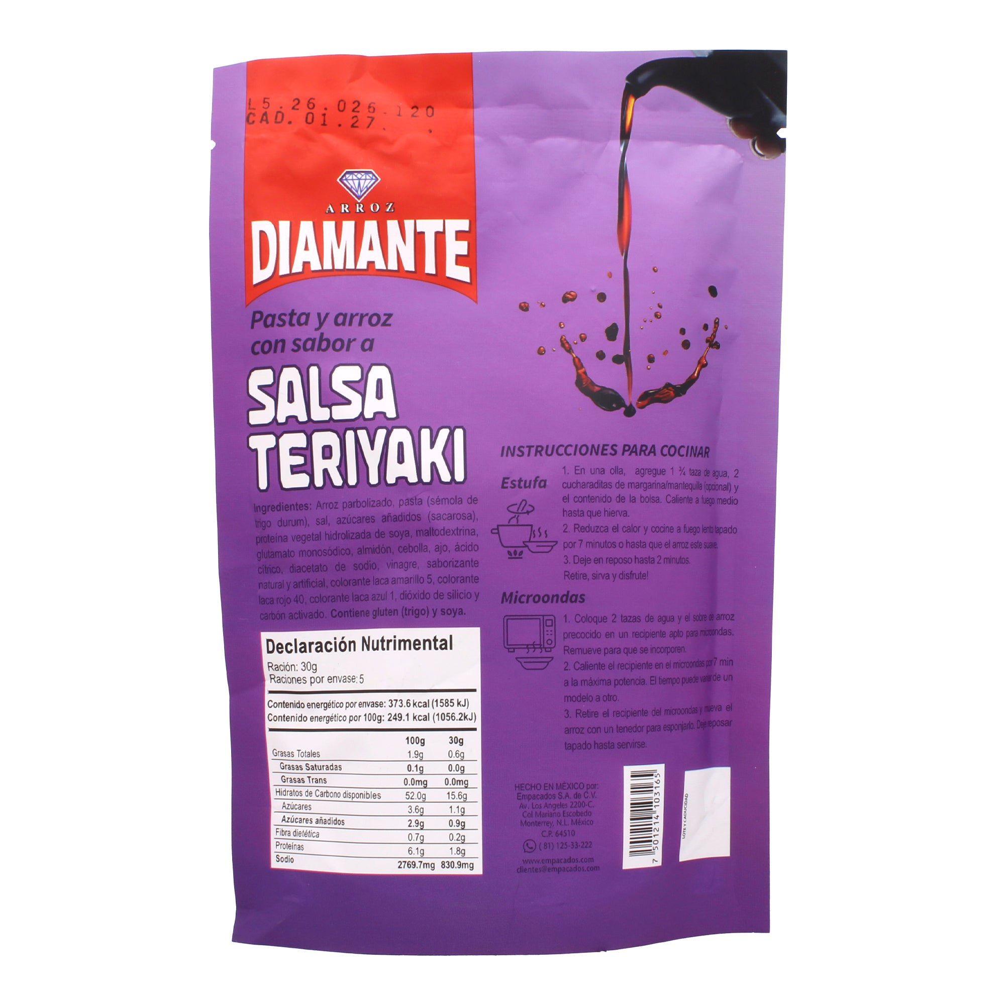 Pasta Arroz Salsa Teriyaki  Instantaneo 150 G