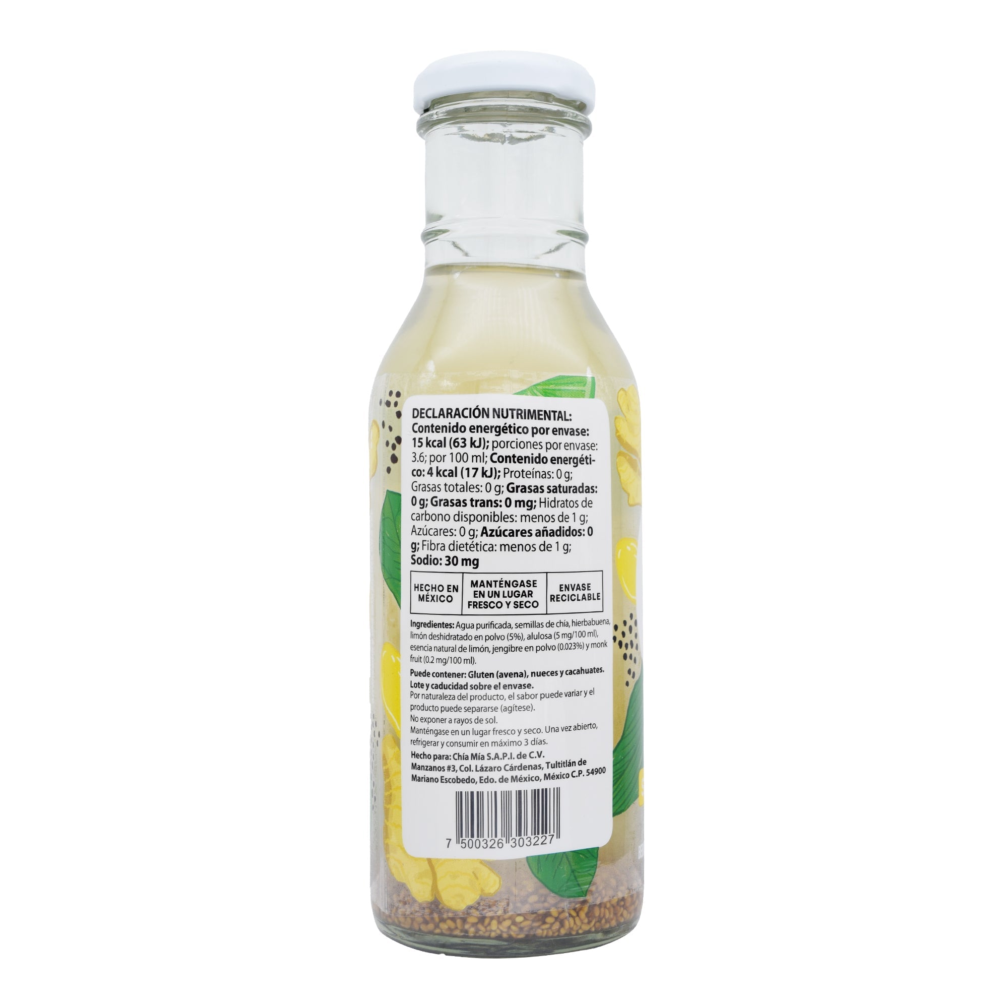 Bebida Chia Limon Jengibre 360 Ml