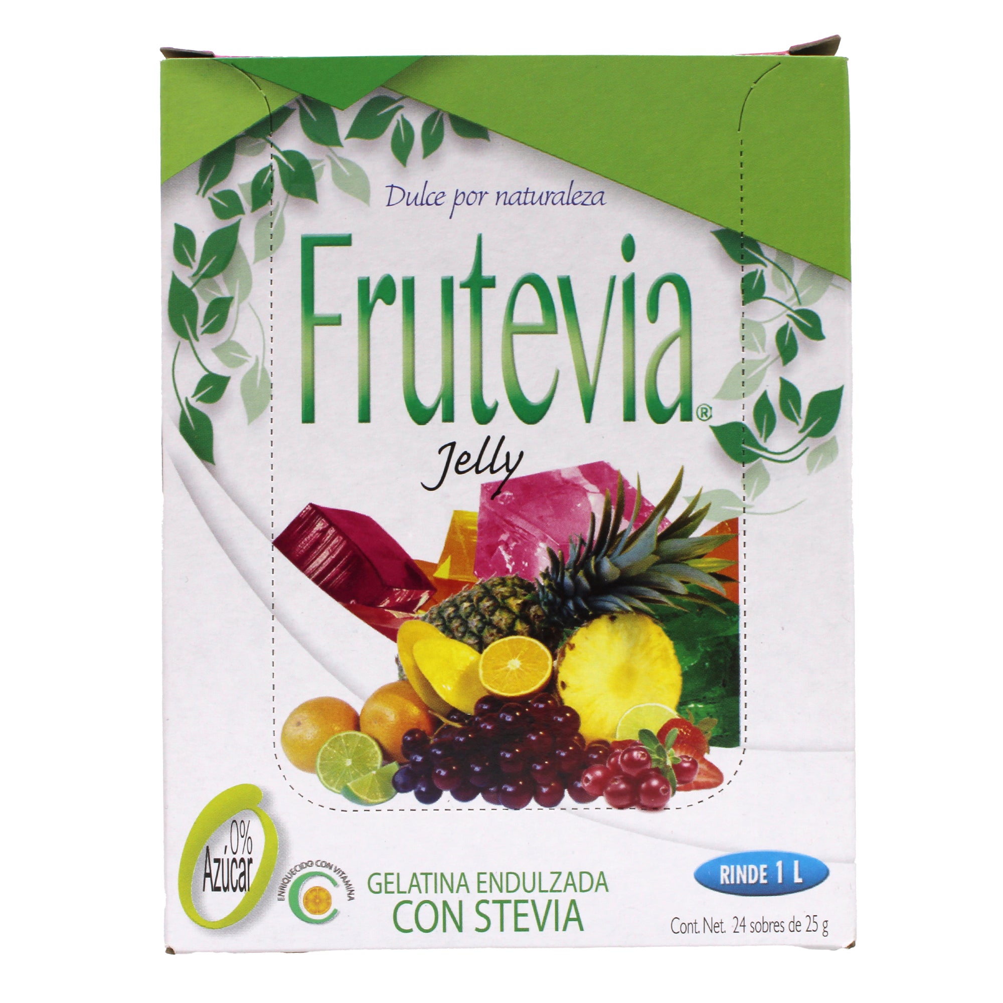 Gelatina Con Stevia Naranja 25 G (PAQUETE 24)