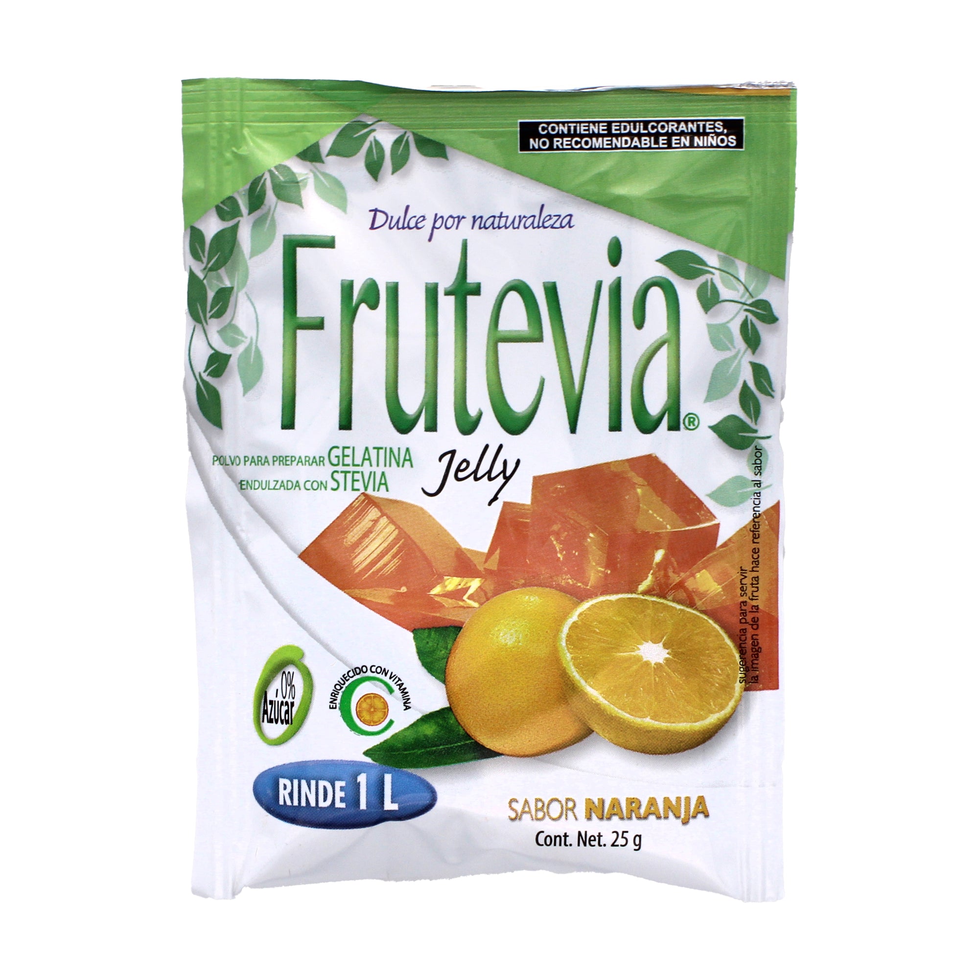 Gelatina Con Stevia Naranja 25 G (PAQUETE 24)