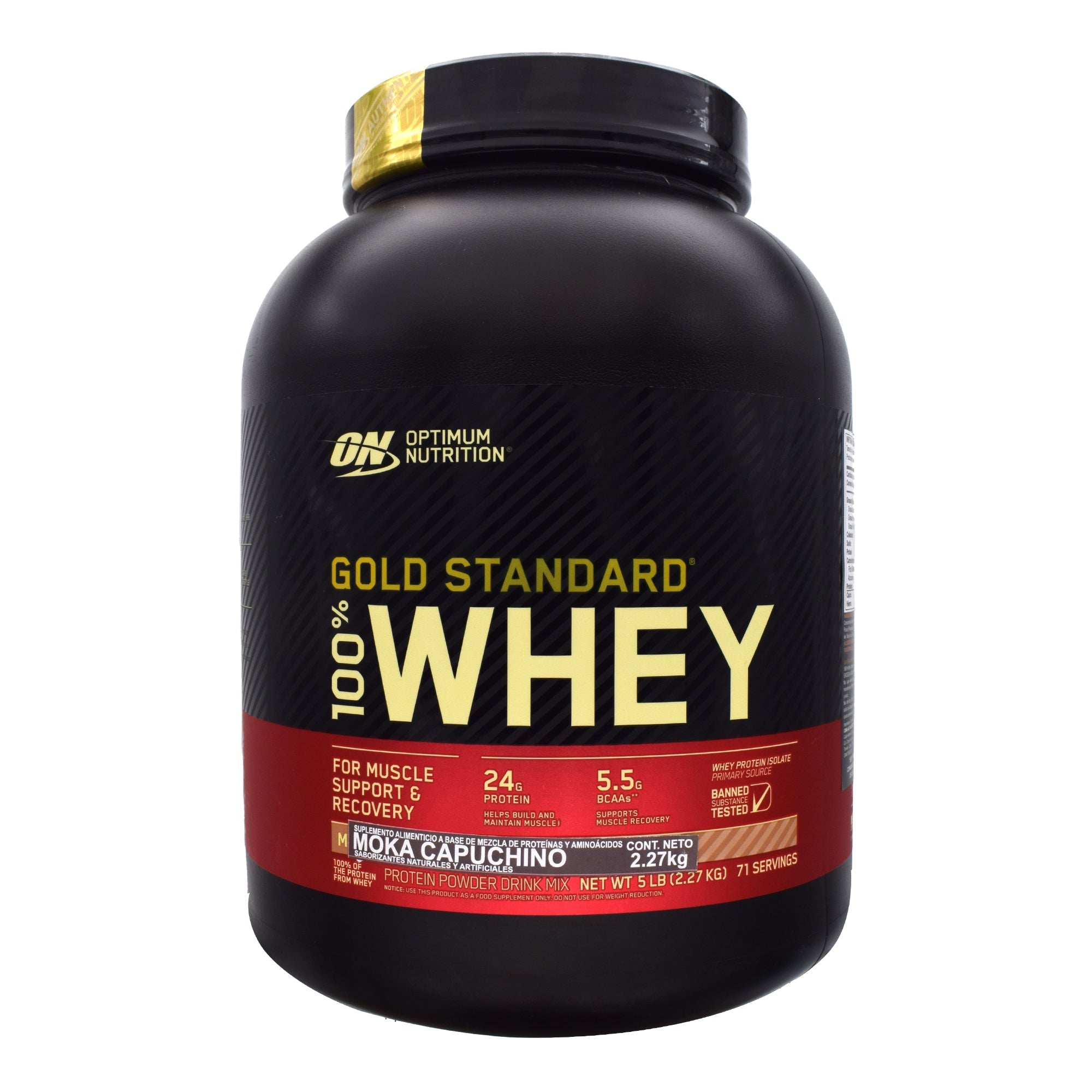 On 100% Whey Gold Std Mocha Capuccino 5 Lb