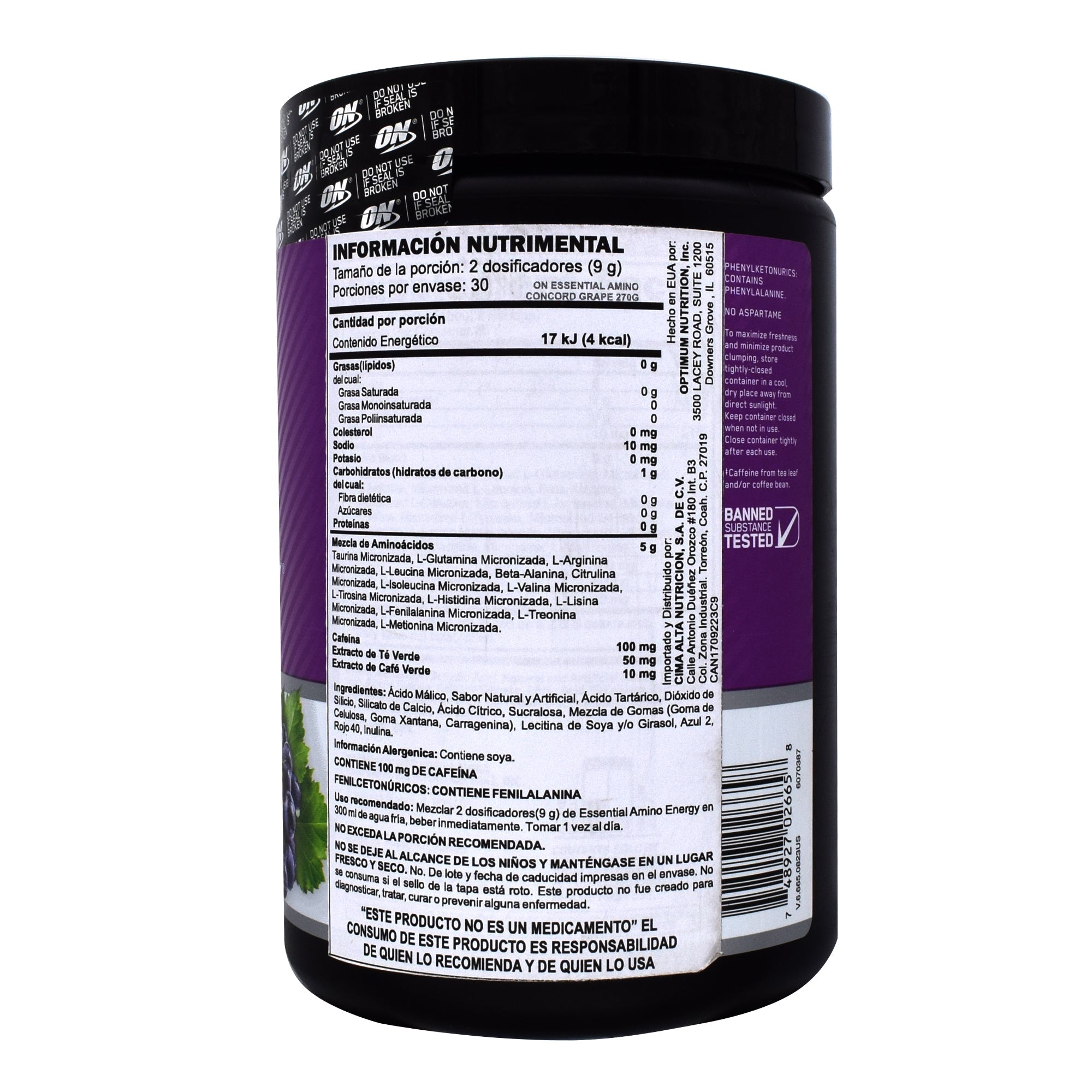 On Amino Energy Grape 270 G