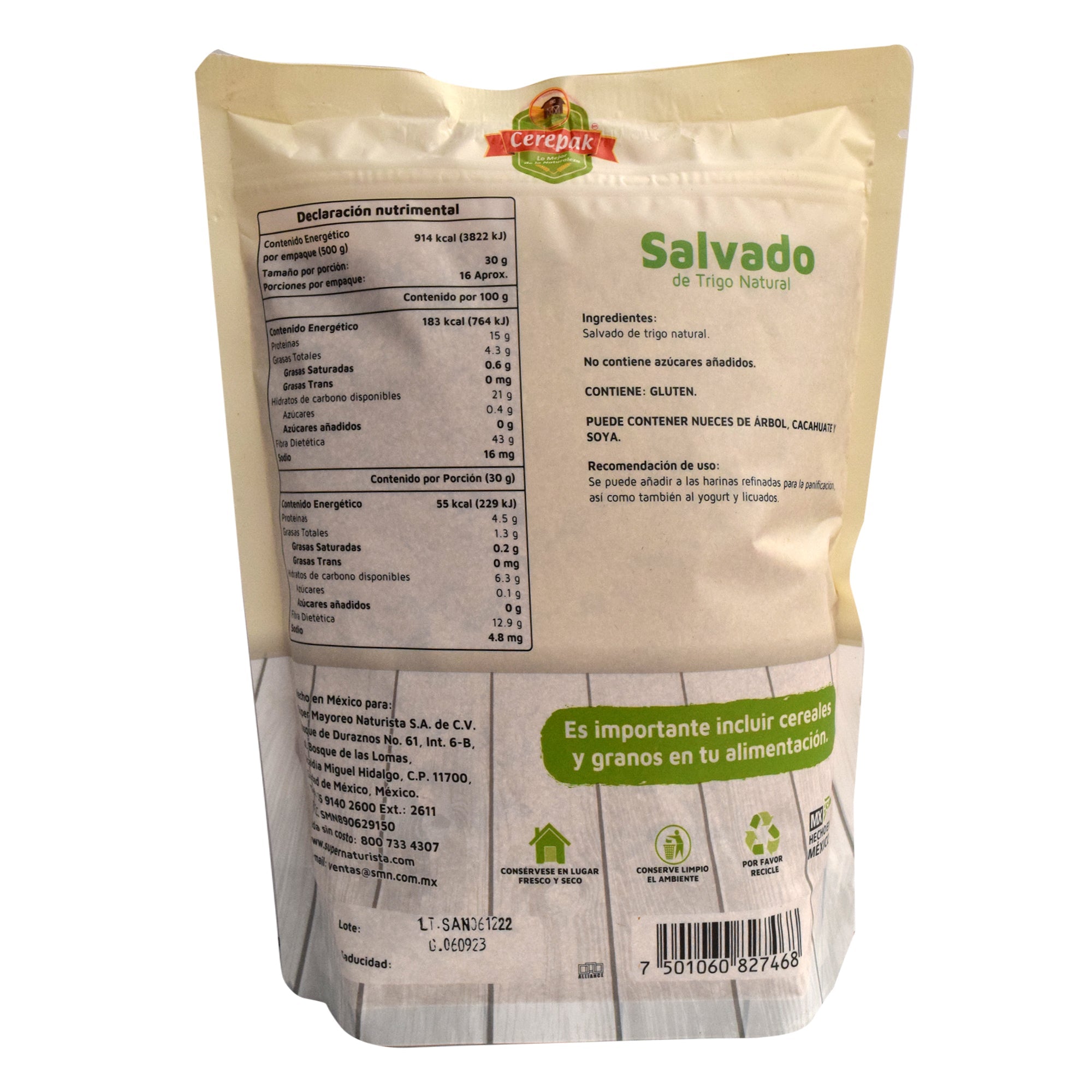 Salvado Natural 500 G