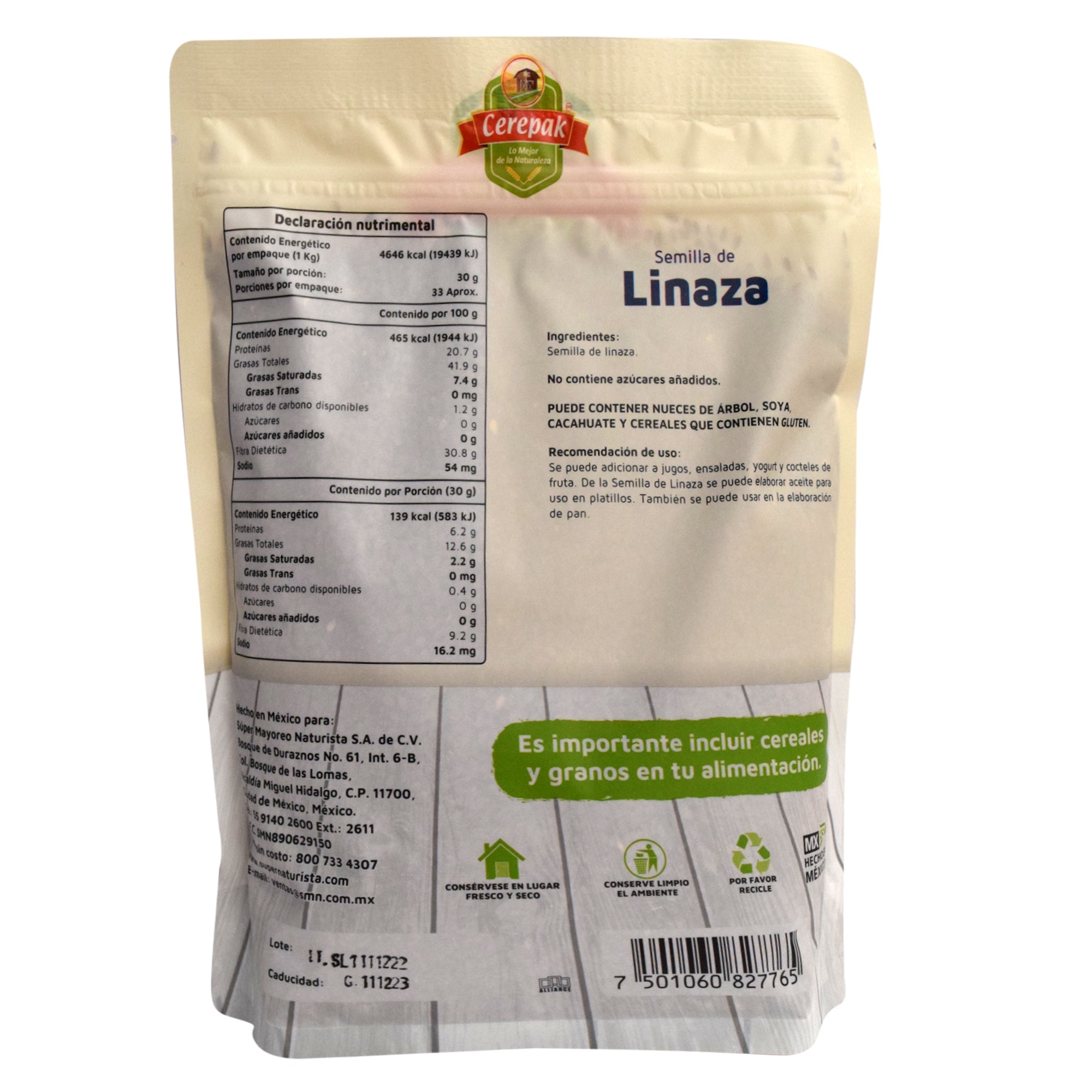 Semilla De Linaza 1 Kg