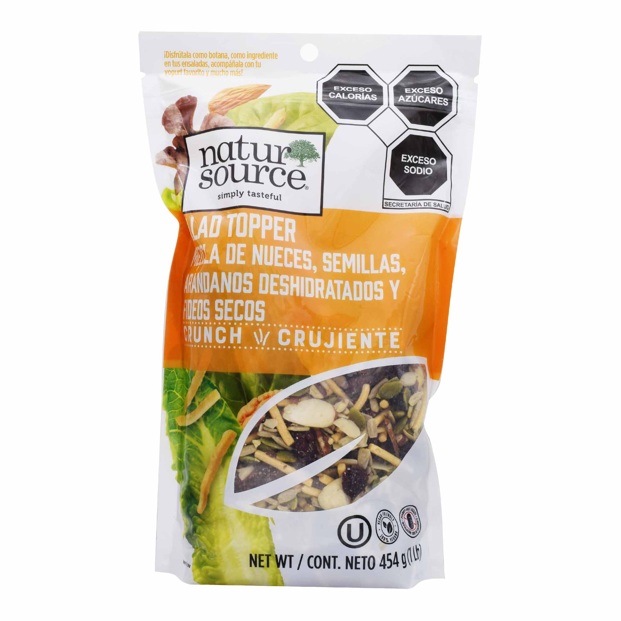 Mezcla De Nueces Semillas Arandanos Deshidratados Y Fideos Secos 454 G