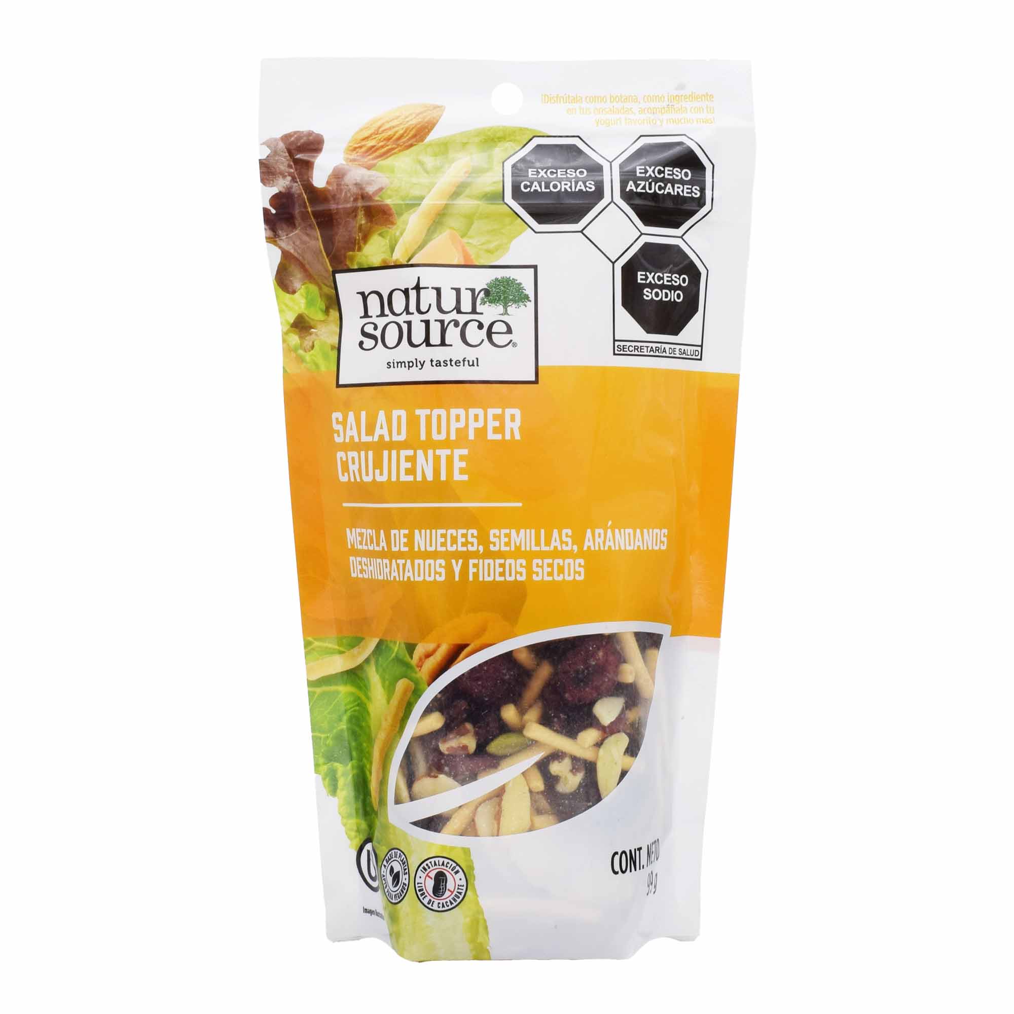 Mezcla De Nueces Semillas Arandanos Deshidratados Y Fideos Secos 99 G