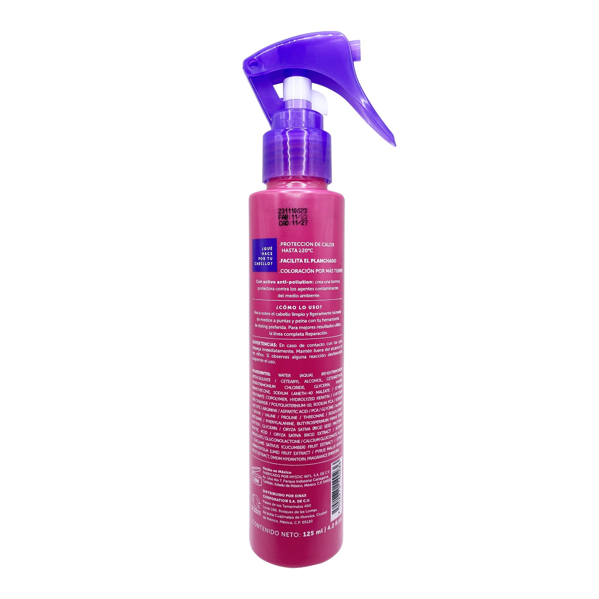 Spray para peinar proteccion termica 125 ml