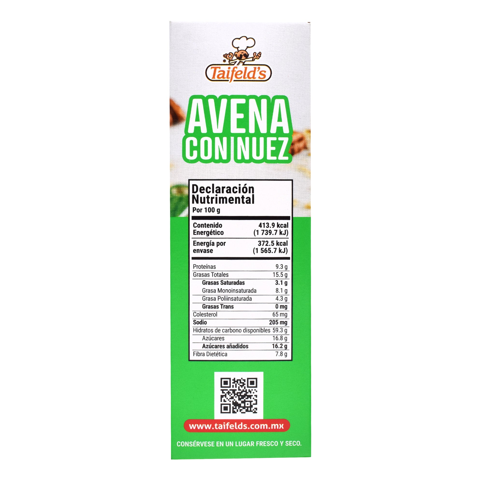 Galleta De Avena Con Nuez 90 G