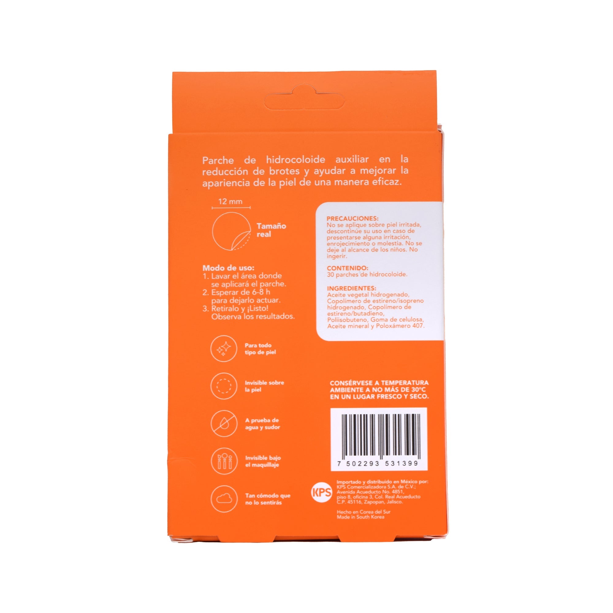 Parches Auxiliares Para Acne 30 Pzas