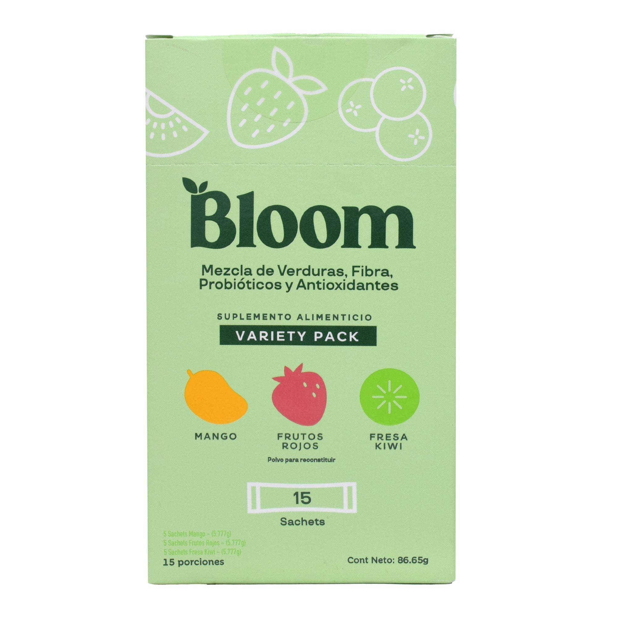 Bloom Variety Pack 15 Sob 5.77 G C/u