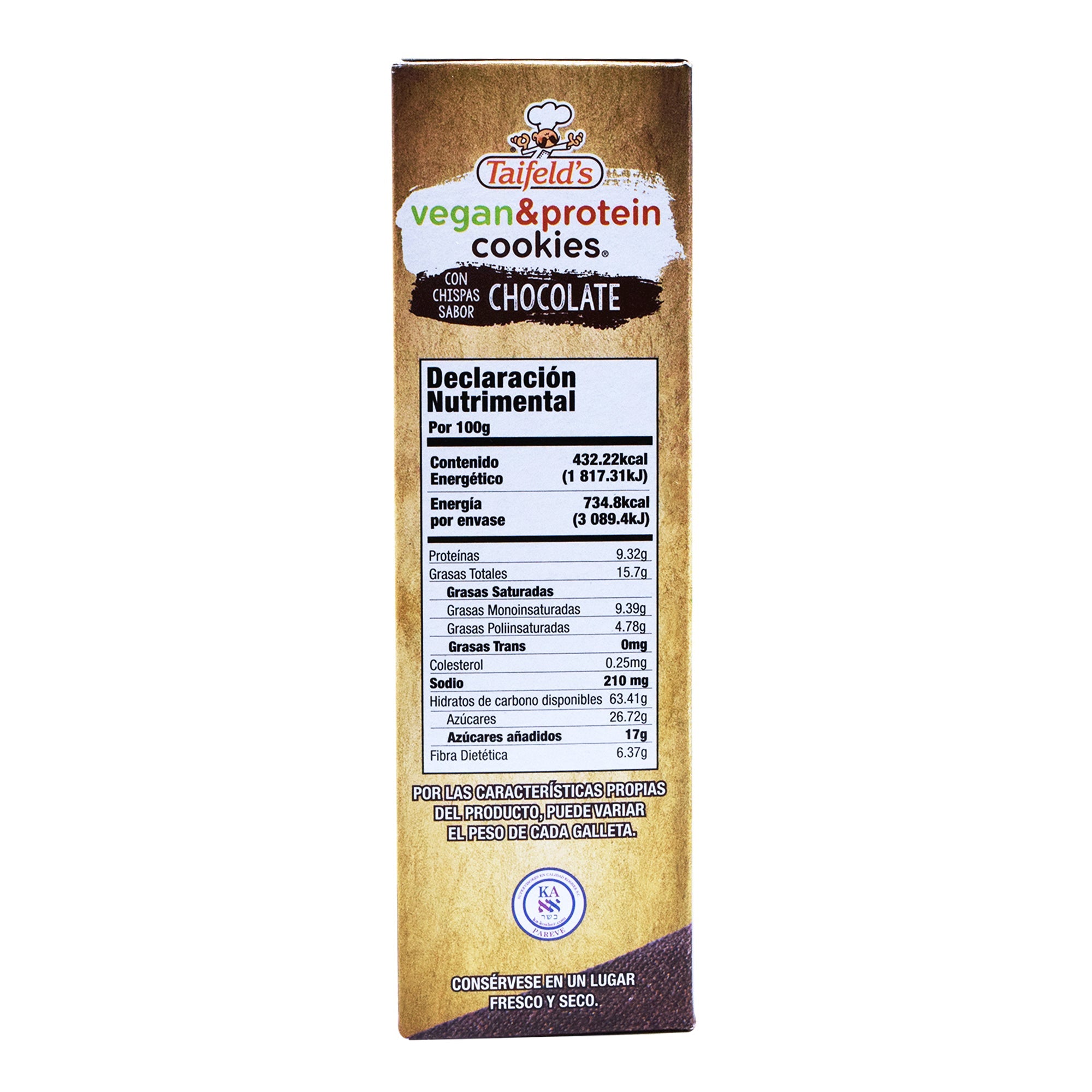 Galleta Vegana Chispas De Chocolate 170G