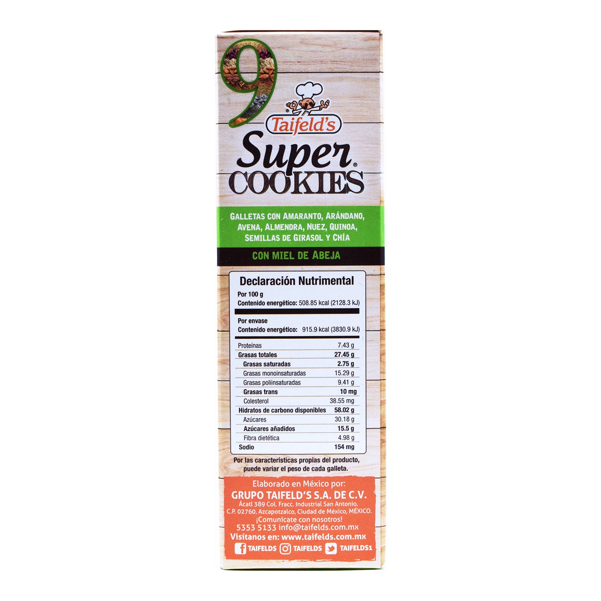 Galleta 9 Super Foods 180 G