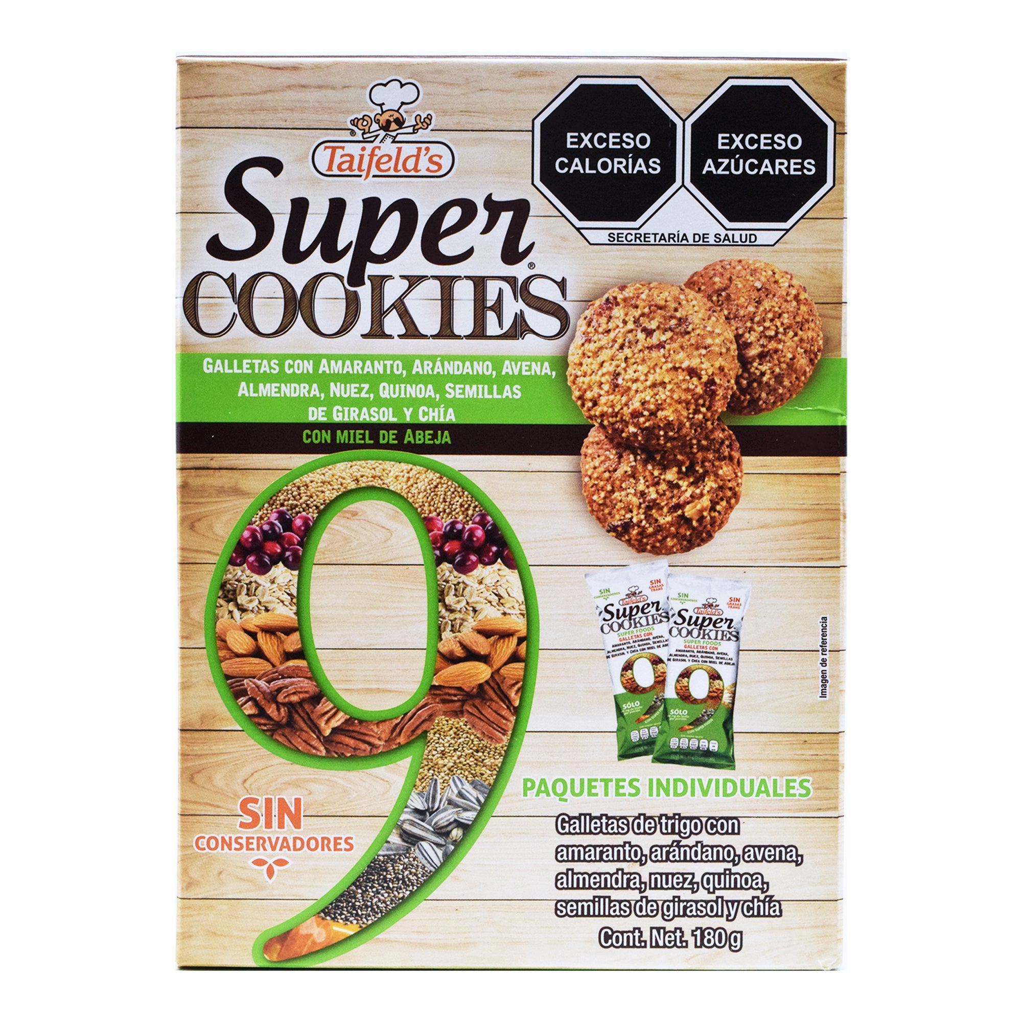 Galleta 9 Super Foods 180 G