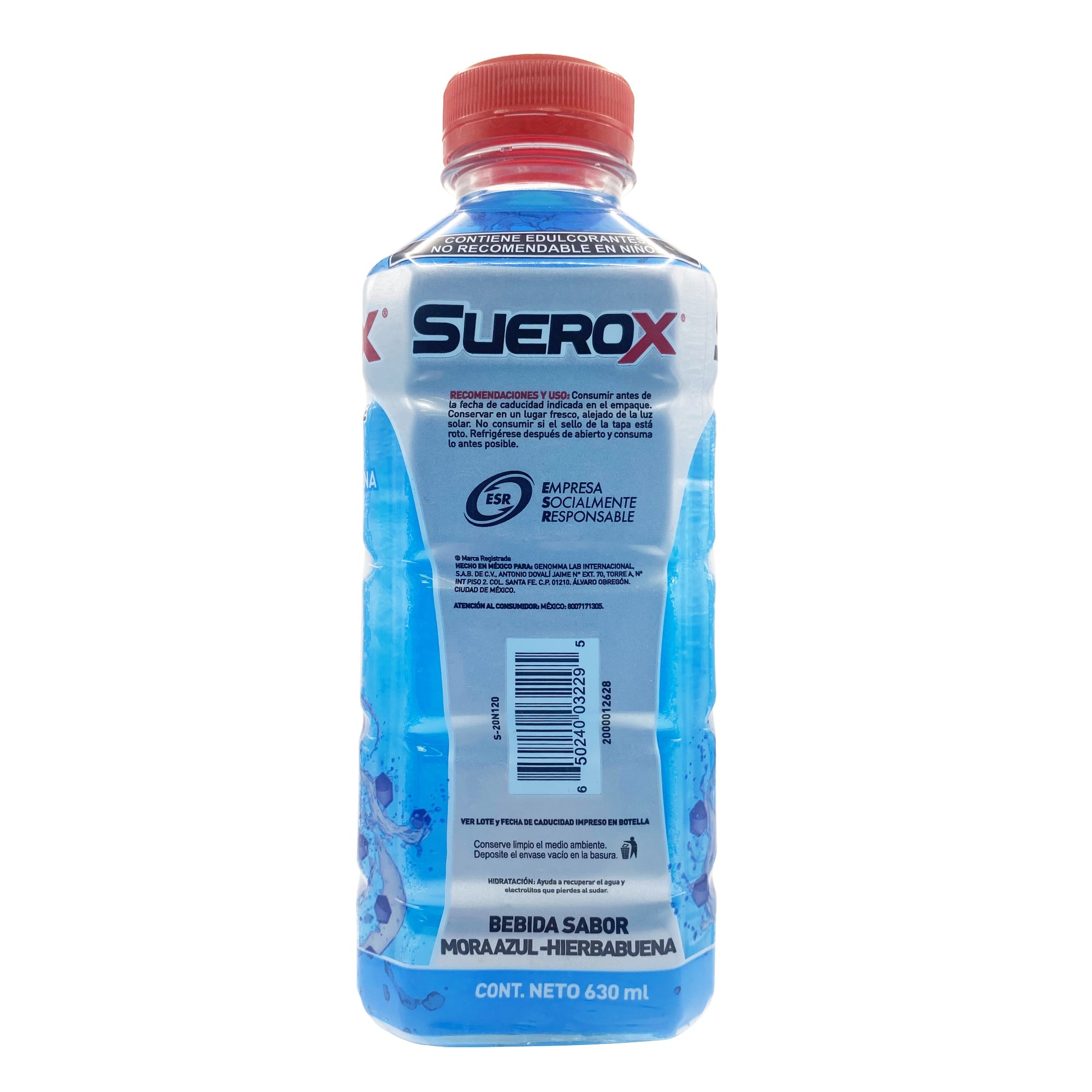 Suerox Mora Azul Hierbabuena 630 Ml