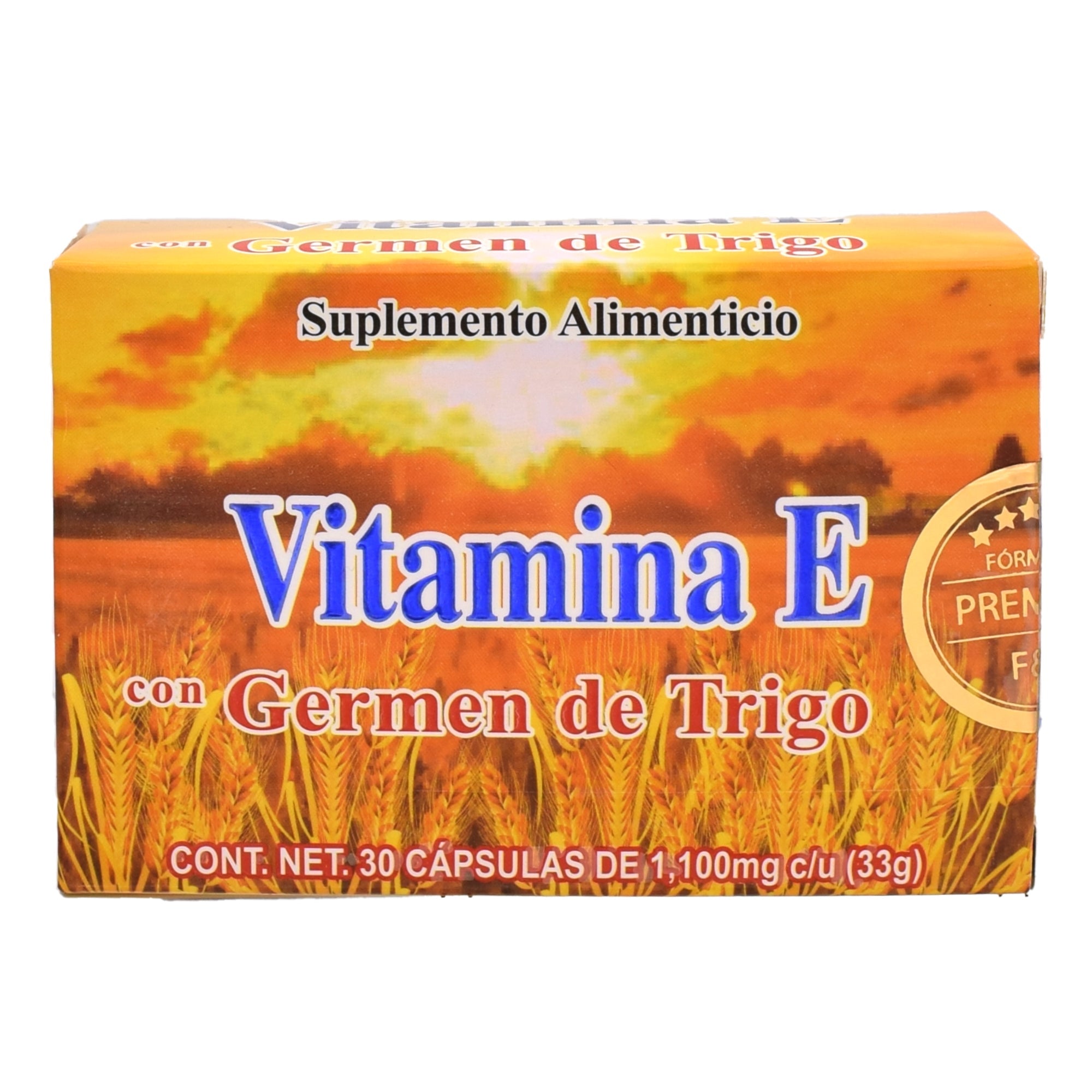 Vitamina E Con Germen De Trigo 30 Perlas