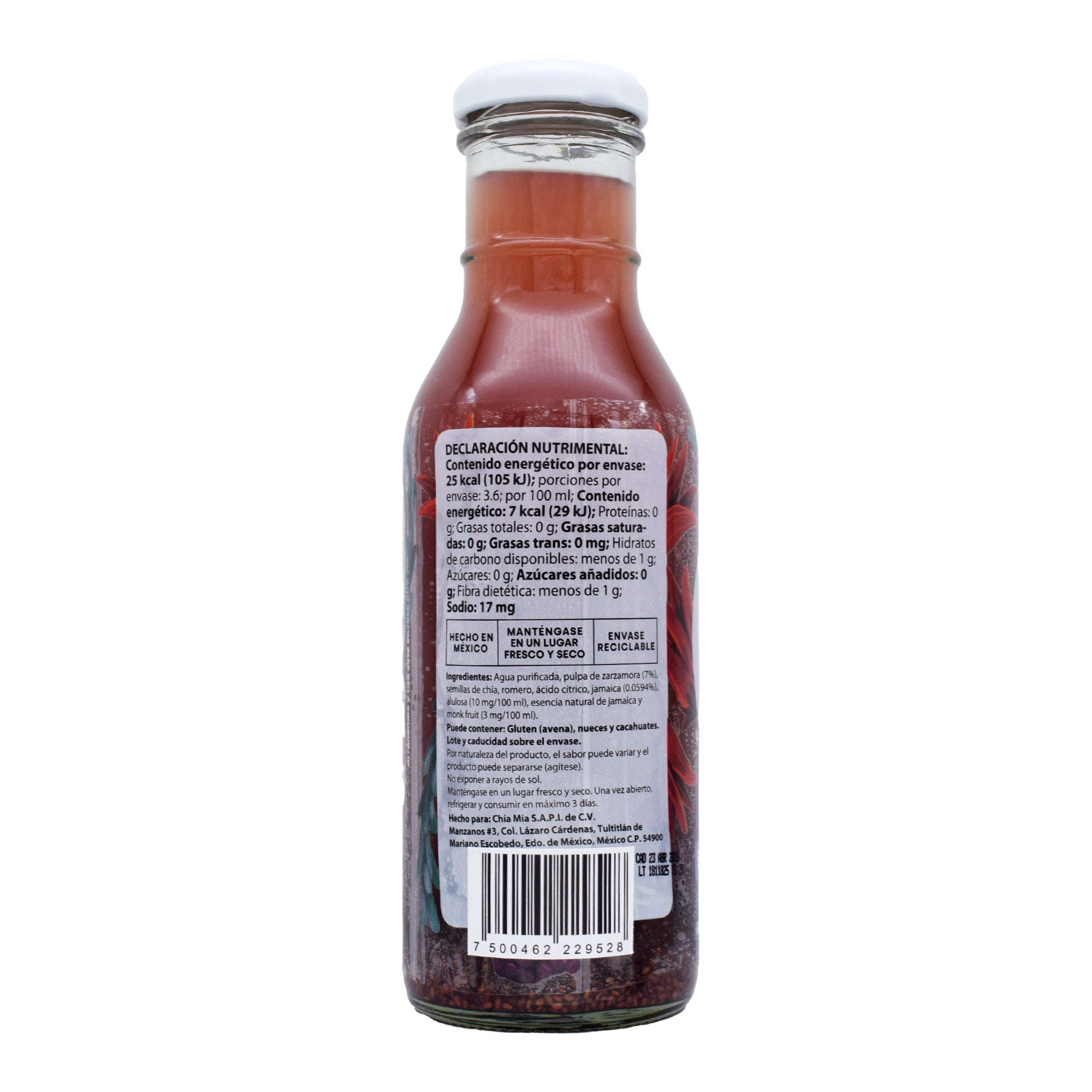 Bebida Chia Jamaica Zarzamora 360 Ml