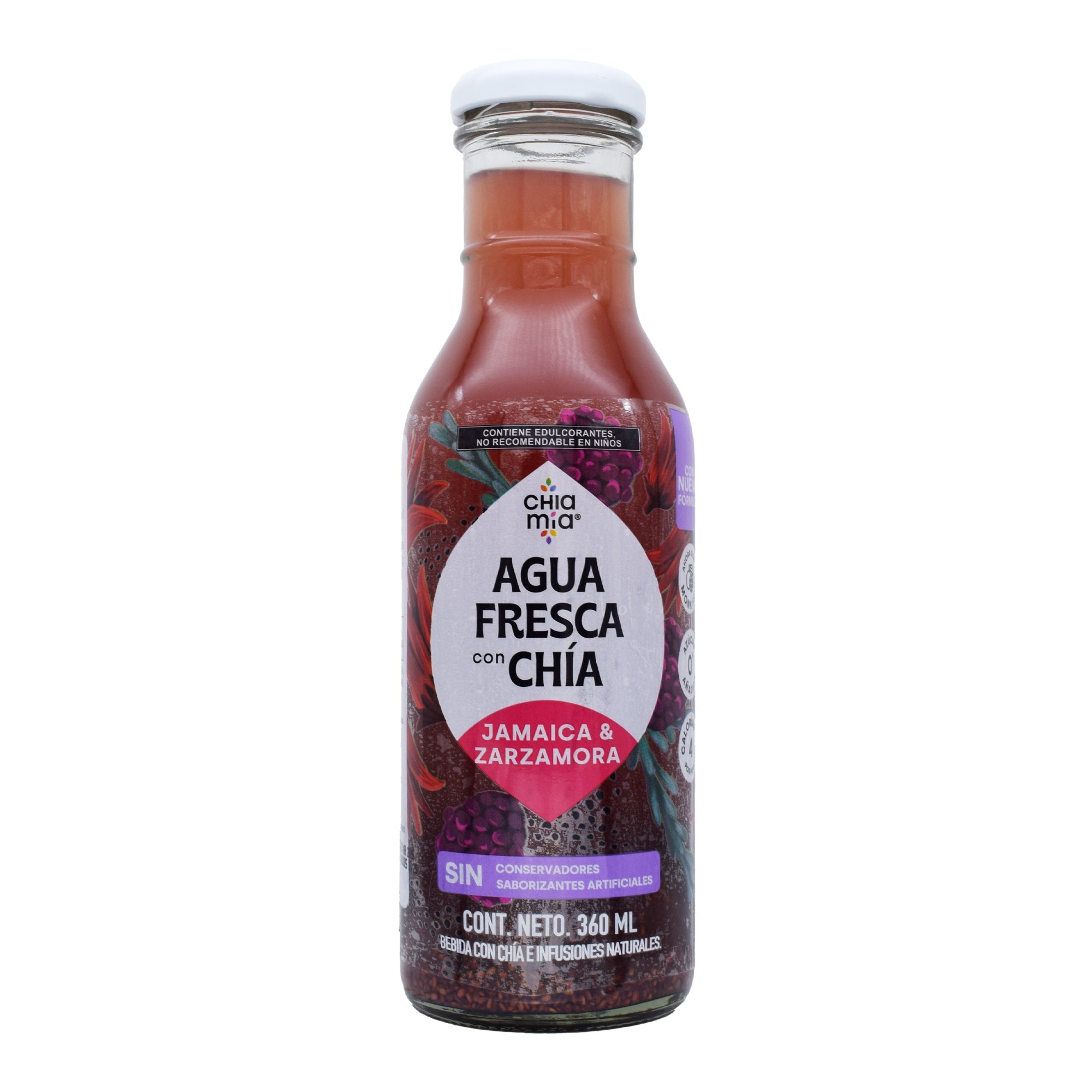 Bebida Chia Jamaica Zarzamora 360 Ml