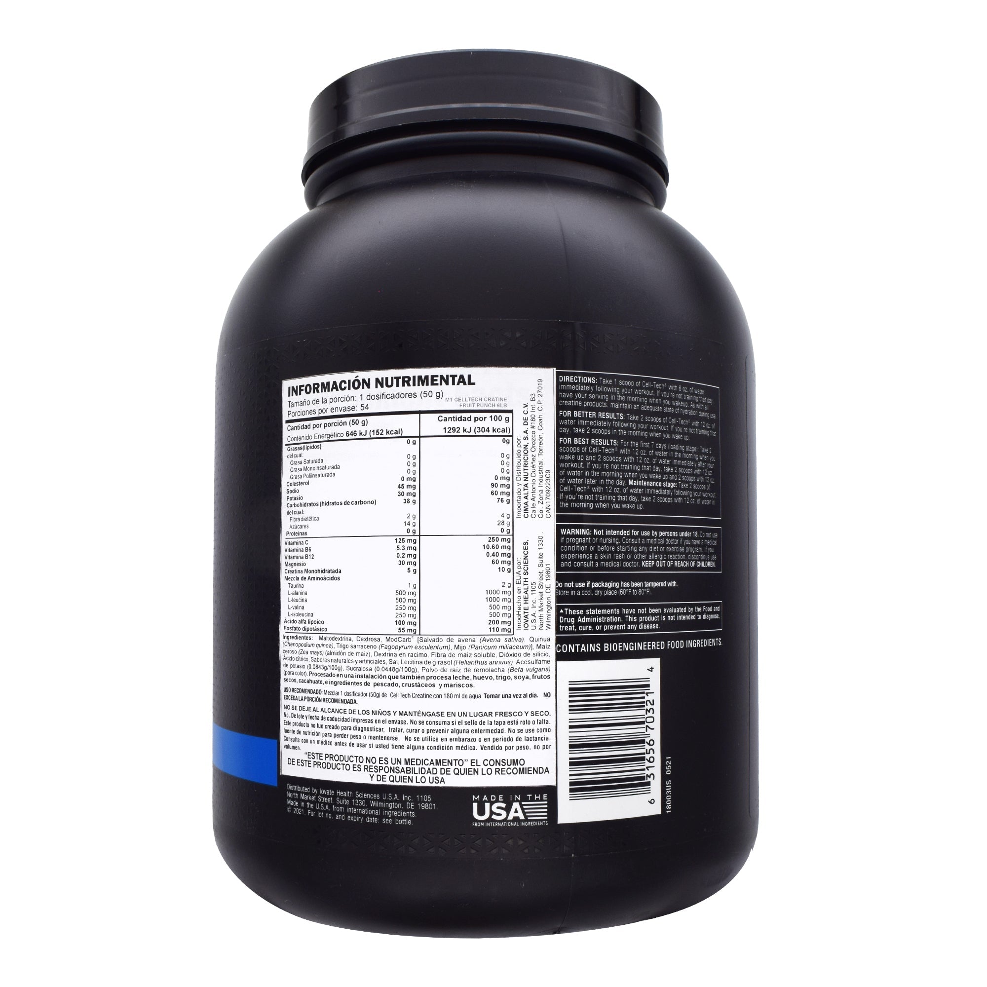 Cell Tech Creatine Ponche De Frutas 2.72 Kg