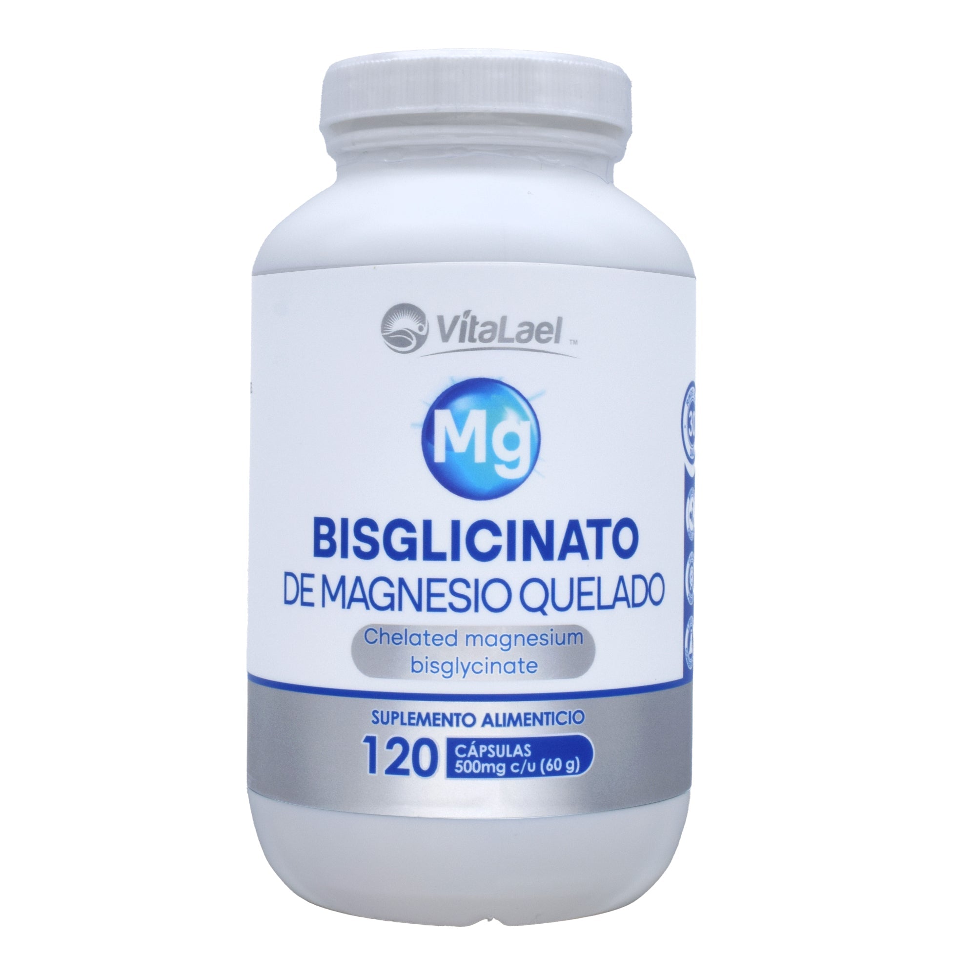 Bisglicinato De Magnesio Quelado 120 Cap