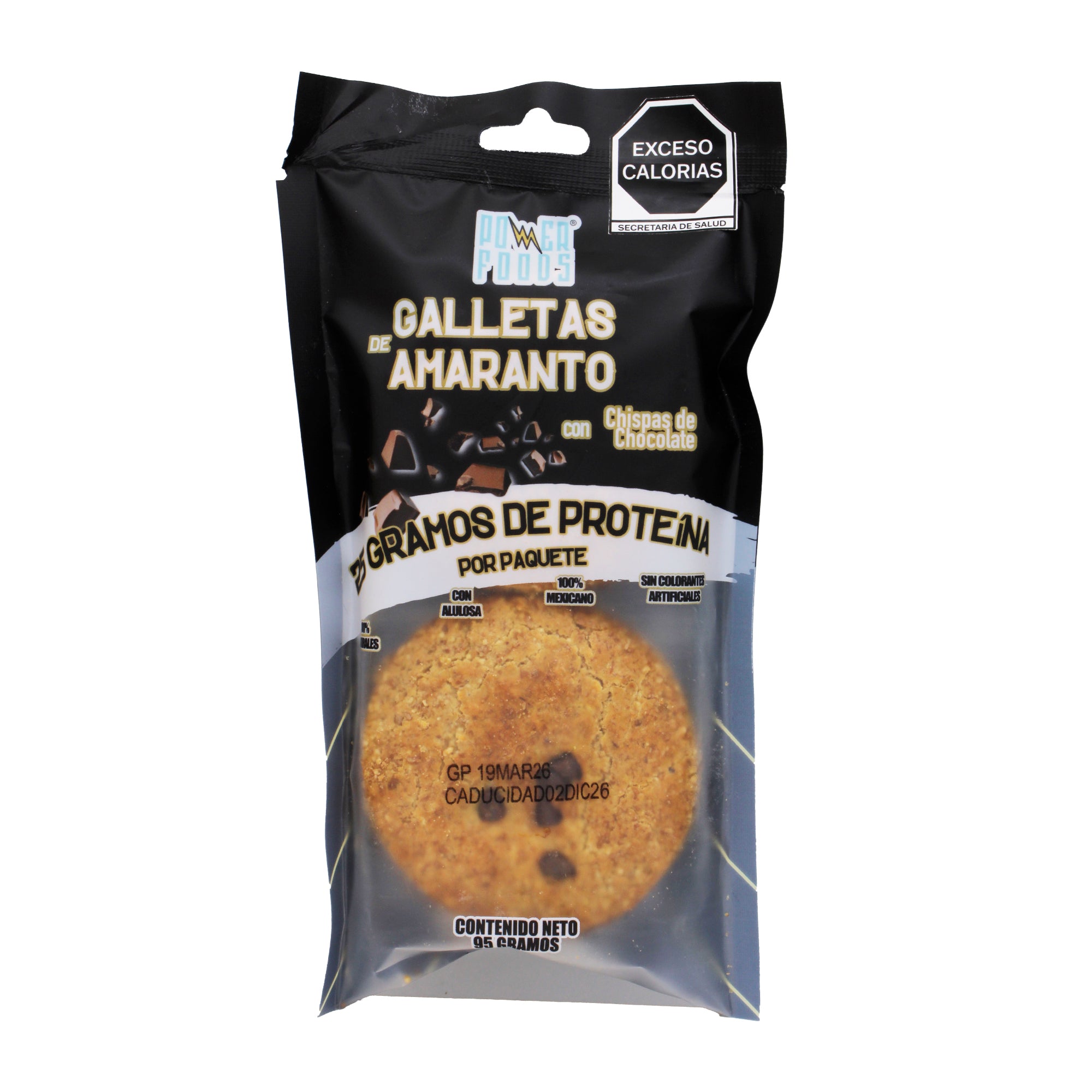 Galletas Amaranto Proteina Chispas Chocolate 95 G (CAJA 12)