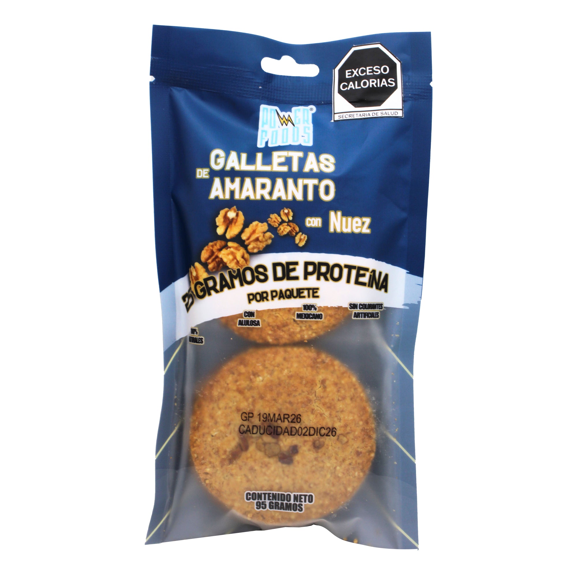 Galletas Amaranto Proteina Nuez 95 G (CAJA 12)