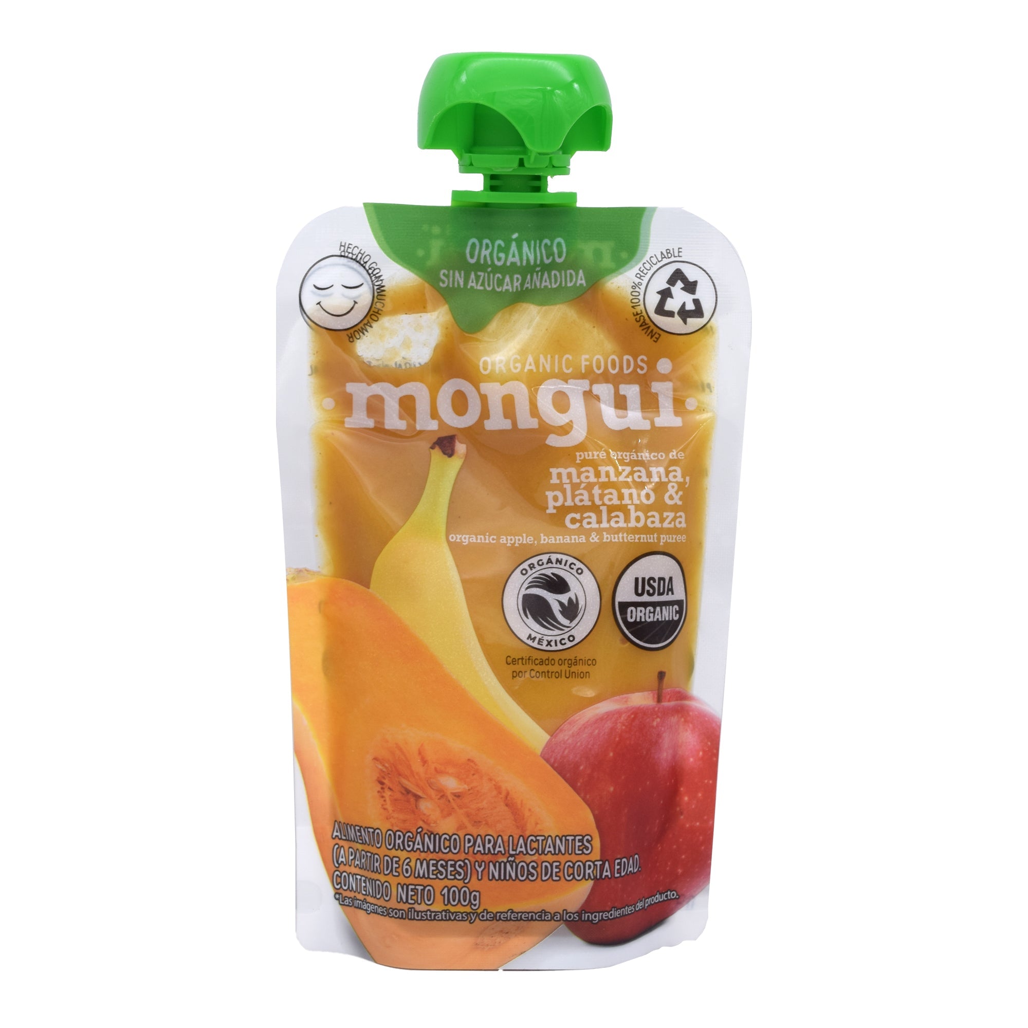 Pure Manzana Platano Calabaza 100 G