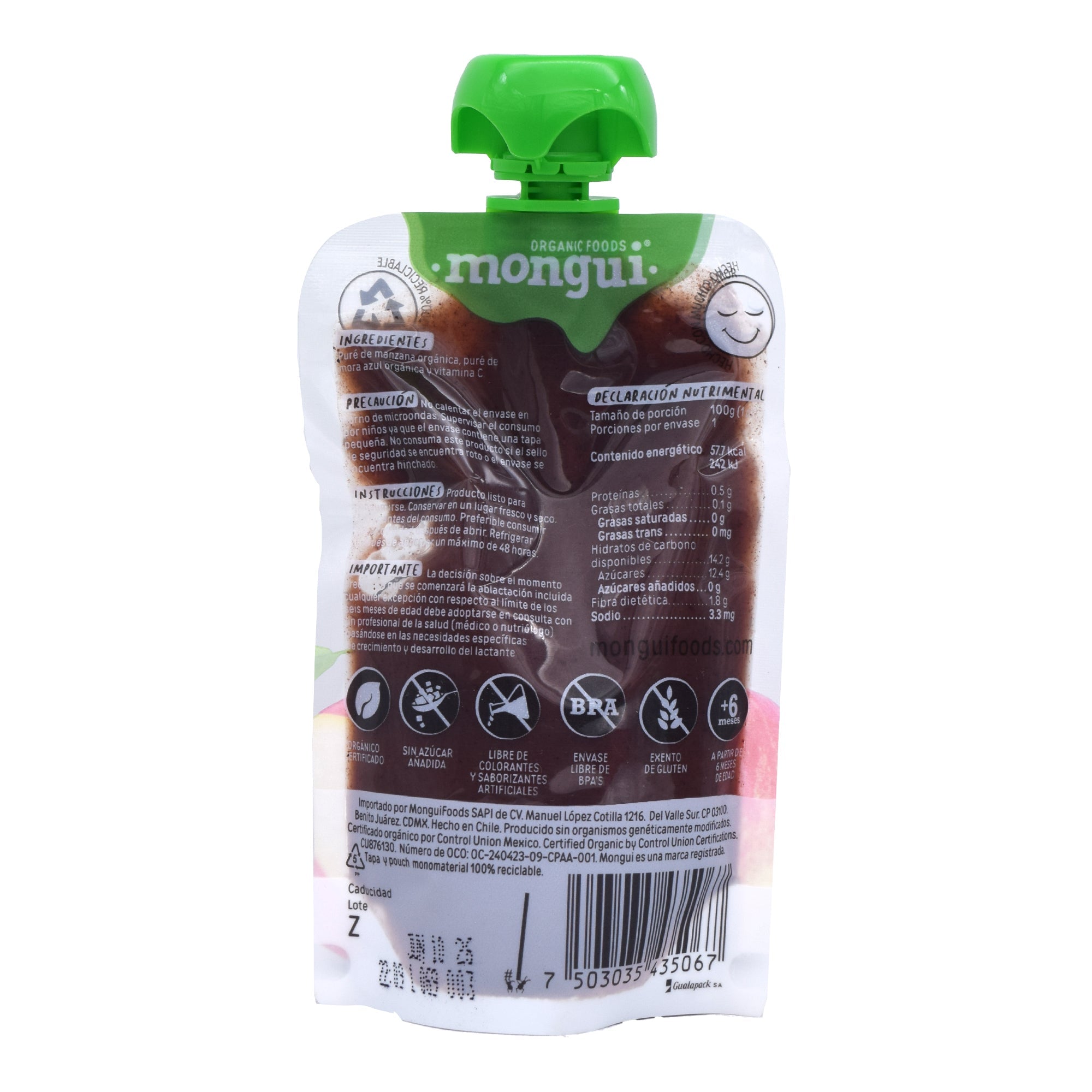 Pure Manzana Mora Azul 100 G