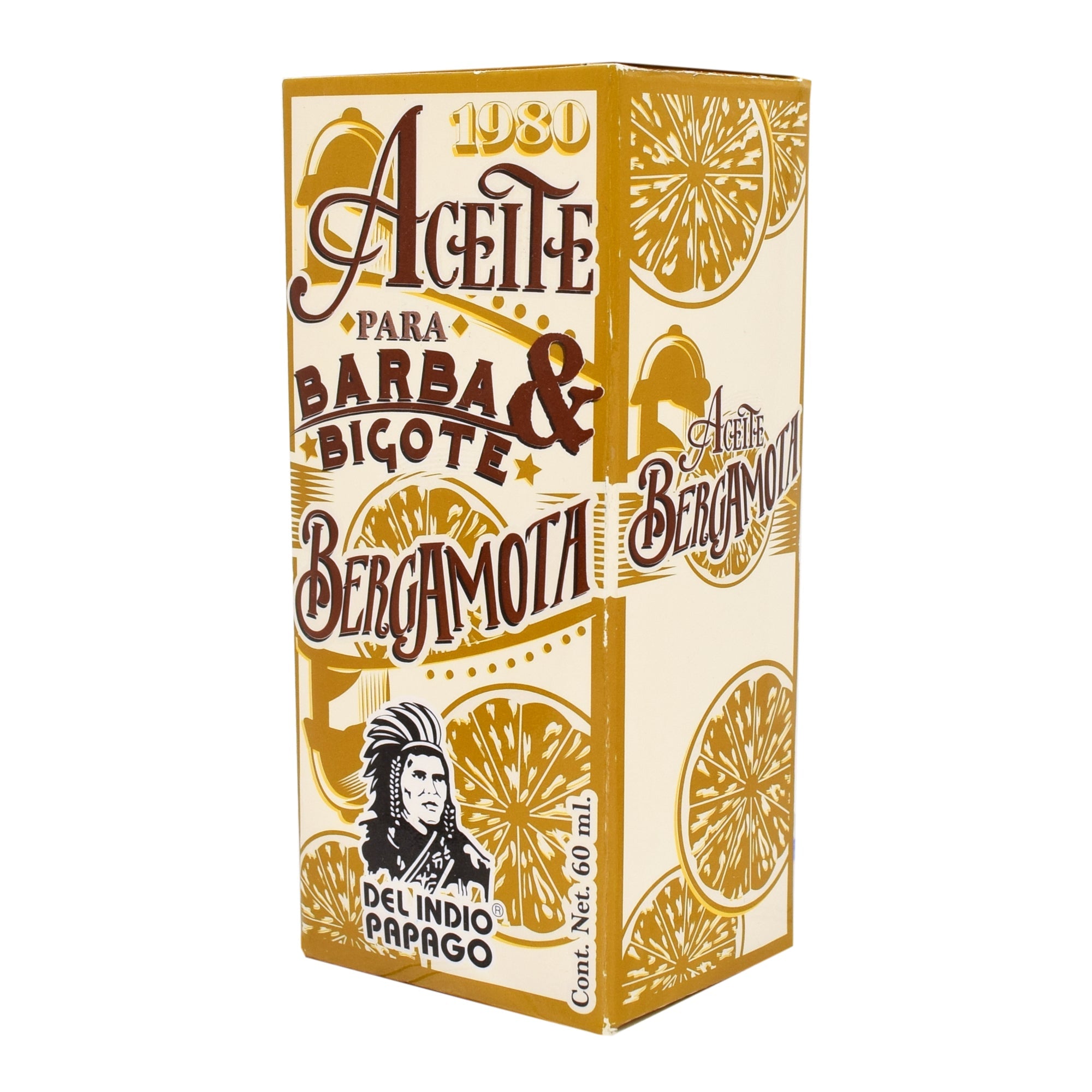 Aceite De Bergamota Para Barba Y Bigote 60 Ml