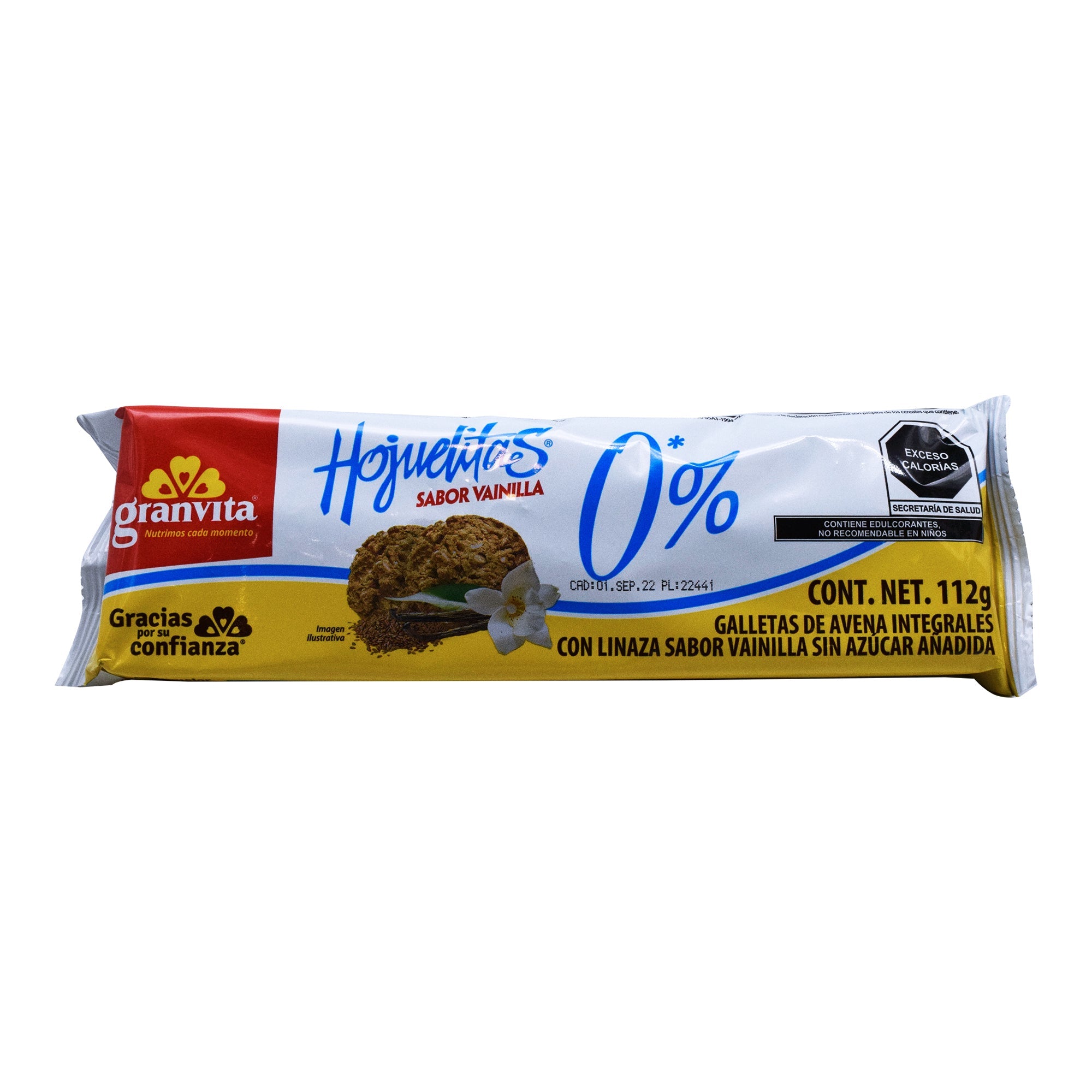 Galleta Hojuelitas Sab Vainilla  0 Azucar 112 G