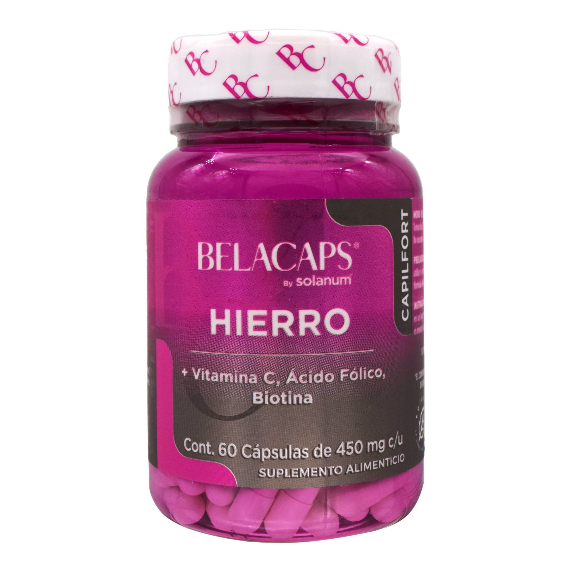 Hierro Vitamina C Acido Folico Biotina 60 Cap