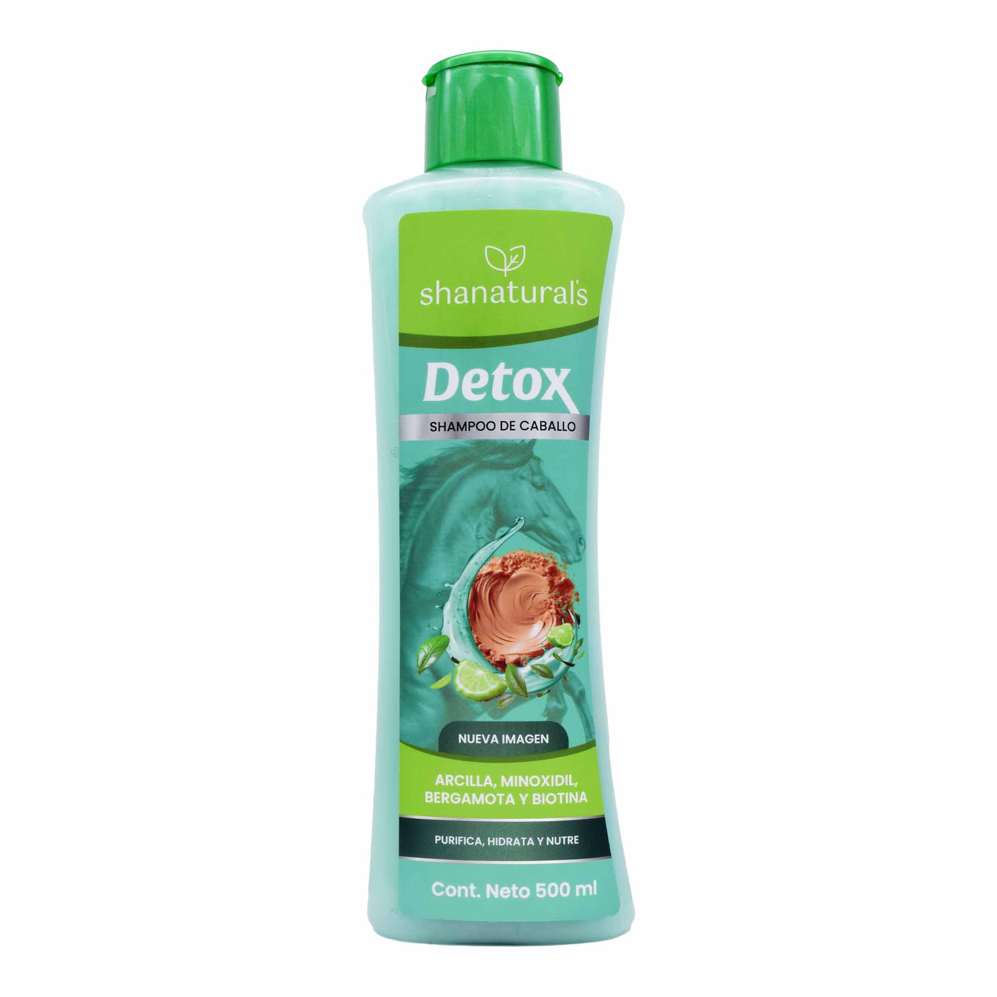 Shampoo Arcilla Minoxidil Bergamota Biotina 500 Ml
